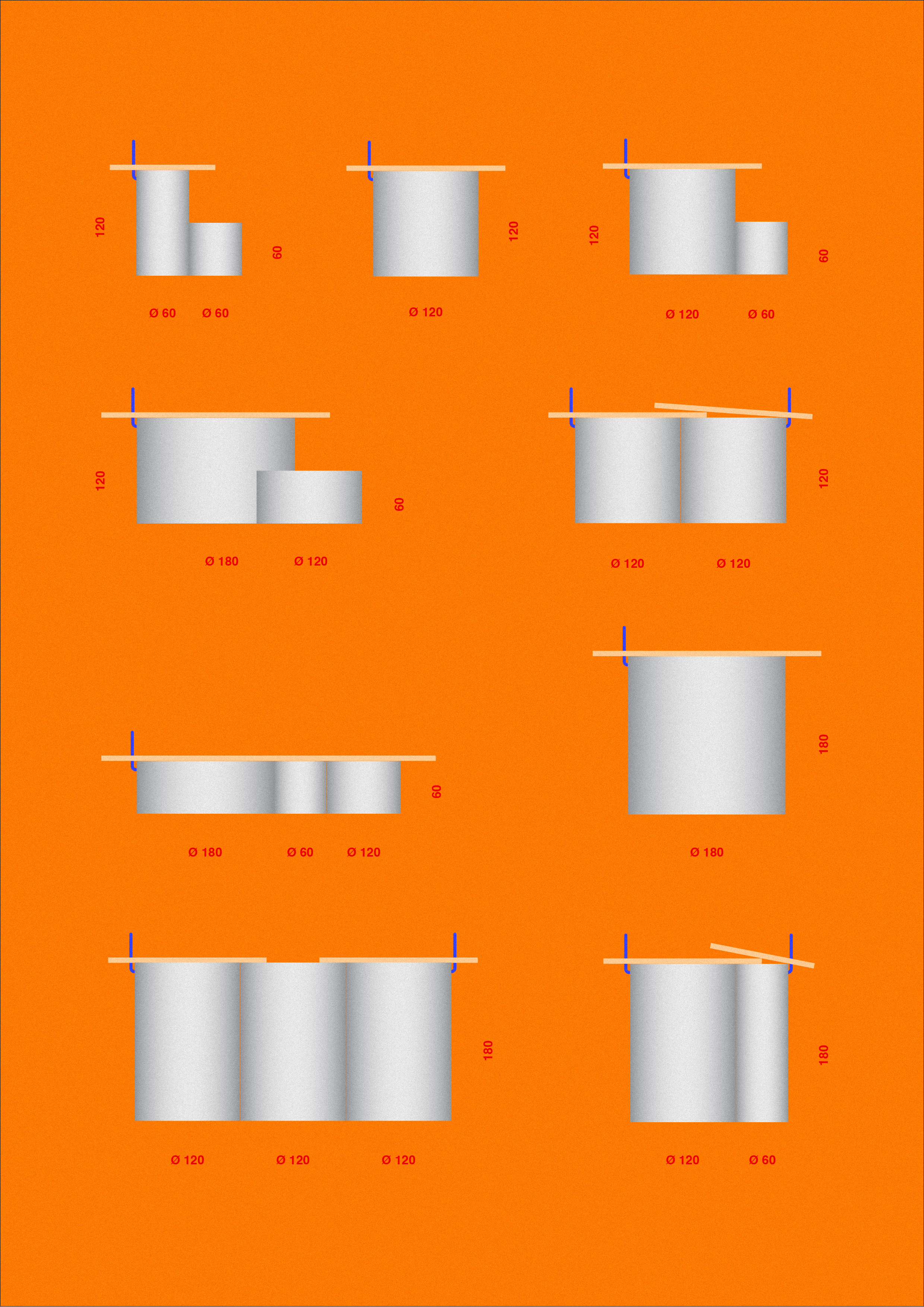 Potes com tampa for RARA