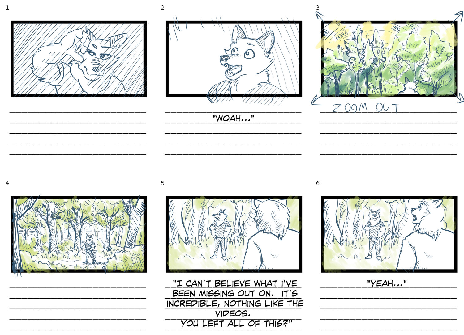Storyboard From Case Touches Grass 1Digital Image 2022, 4k resolution
