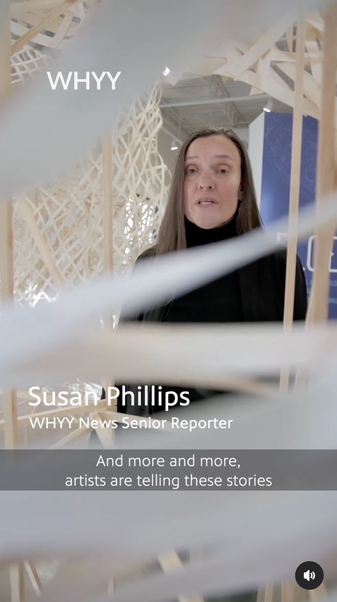 Field producer for a social media retelling of Susan Phillip's story on climate through art exhibitions.