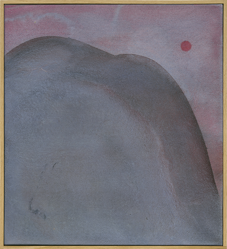 Dusk (Blood Moon) 2024 Acrylic on canvas Unframed : 55 x 50 cm | Unframed : 21 5/8x 19 11/16 inches