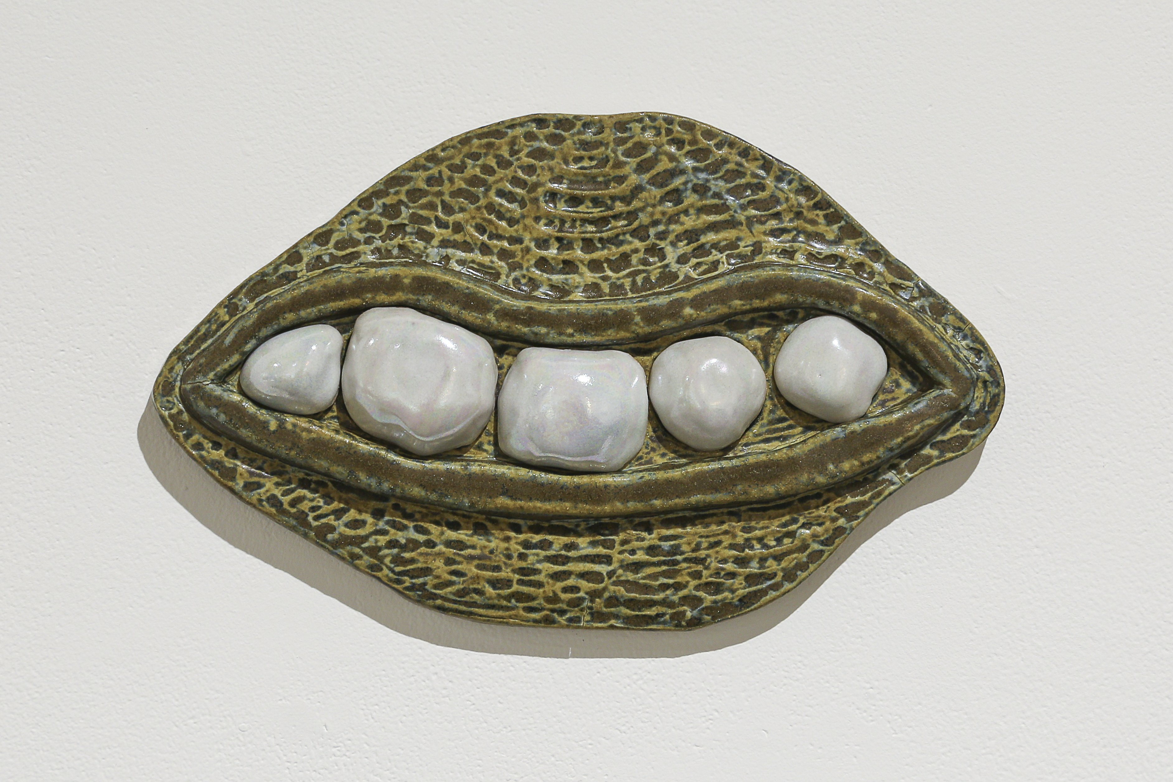 Pearly Whites, Porcelain, glaze & lustre, 2023 - sold