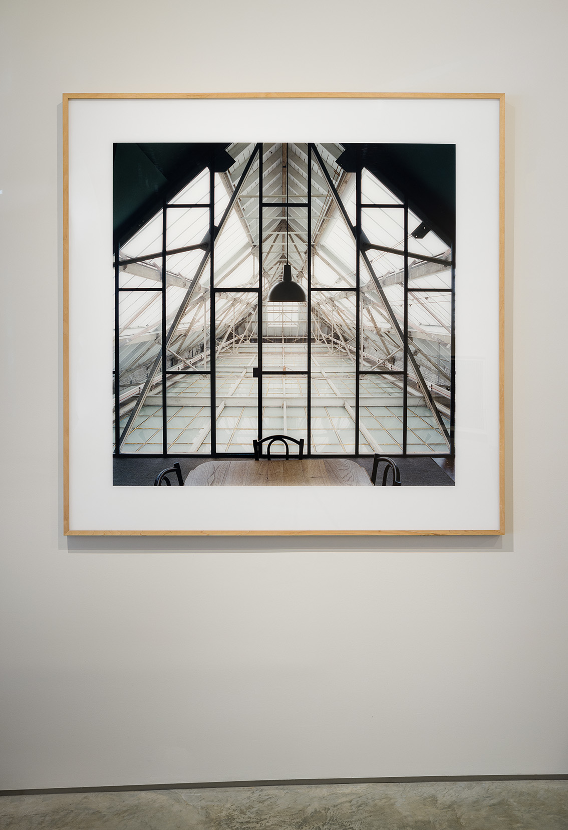 Candida Höfer, "Bibliothek Kunsthalle Basel", 1999, C-print, 60 3/4 x 60 3/4 inches. Image by Etienne Frossard.