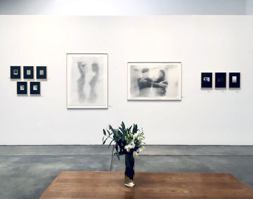 Solo exhibition at Galerie XII Los Angeles 2021 / Body Maps / small frames with unique Polaroids and with small silver gelatin prints