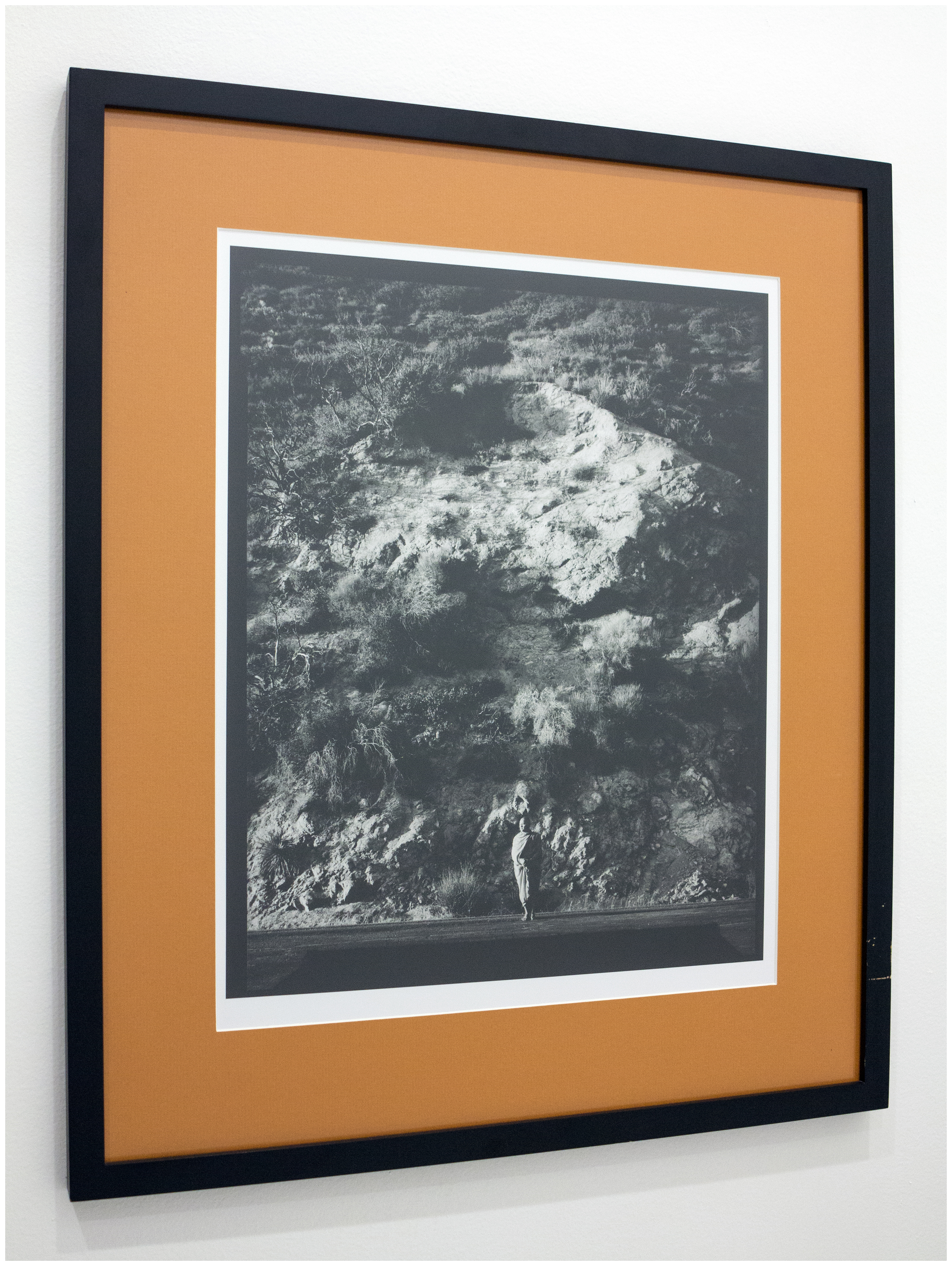 Jimmy (installation view), 2014Pearl resin-coated paper, mat board, glass, wooden frame21.156 x 25.156 x .875 in.53.74 x 63.9 x 2.22 cm