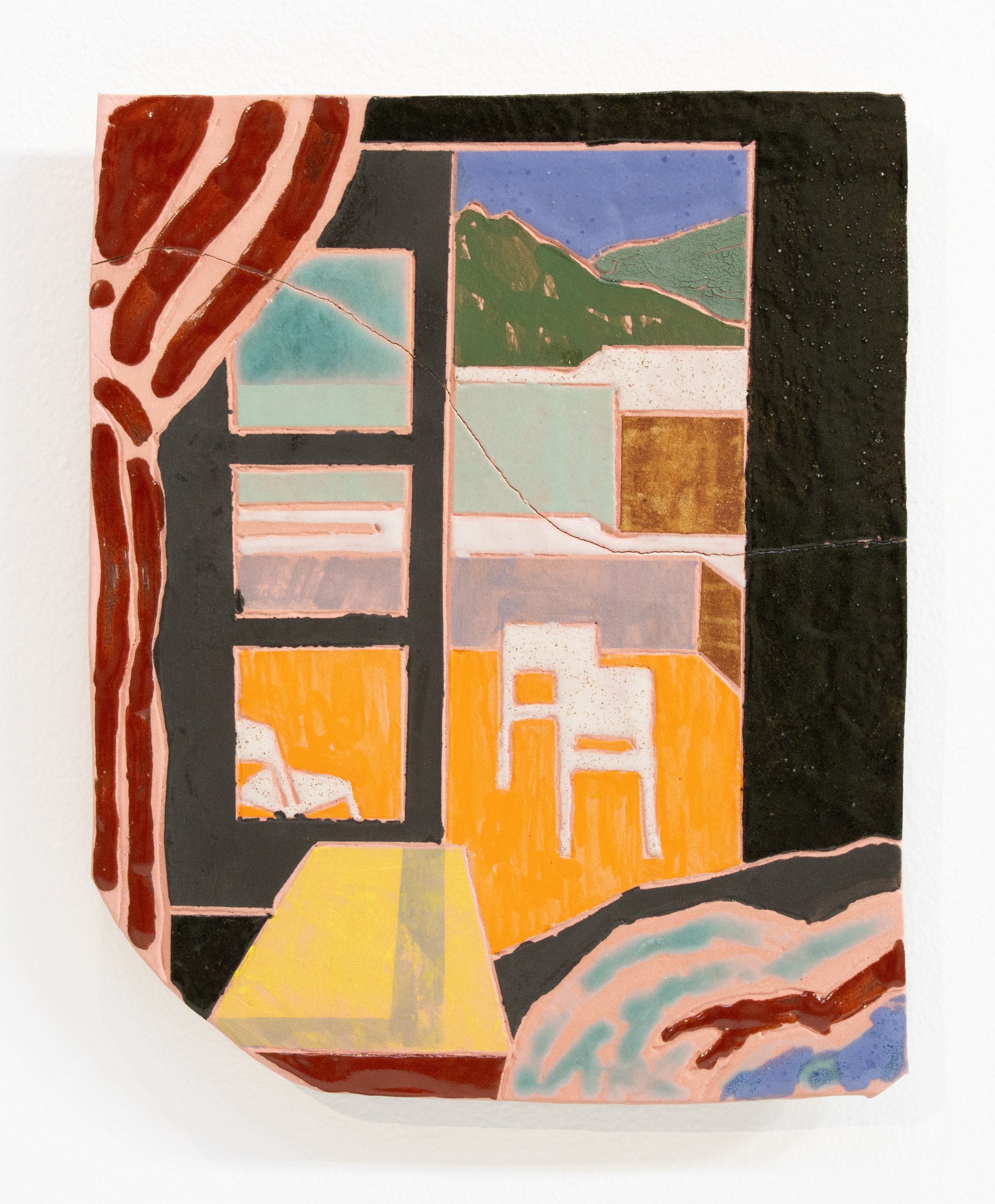 "Window" 9 x 7 in., stoneware, 2023