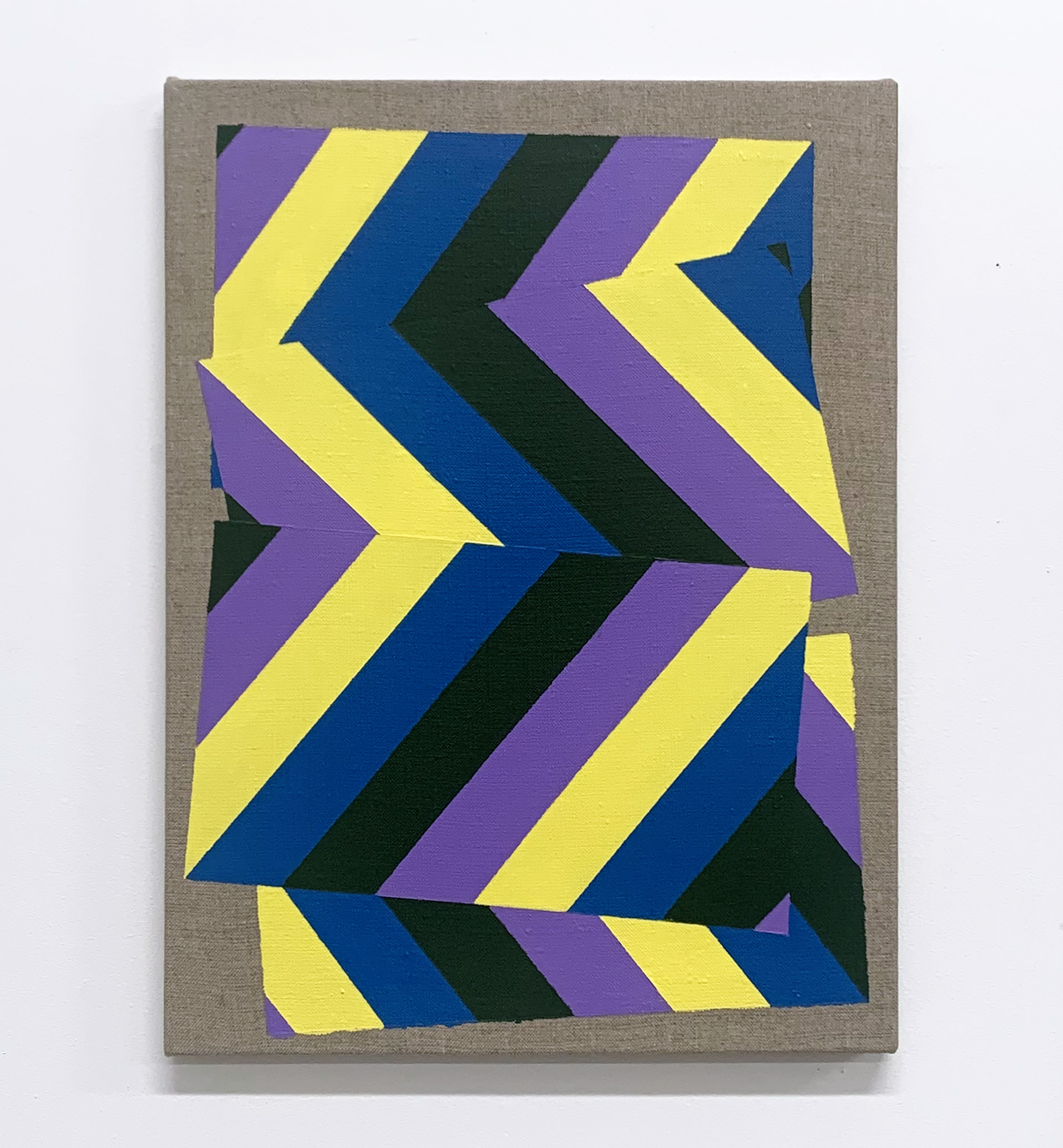 Lineae LXXIV, 40cm x 30cm, acrylic on linen, 2021 - £200 (previously £350)