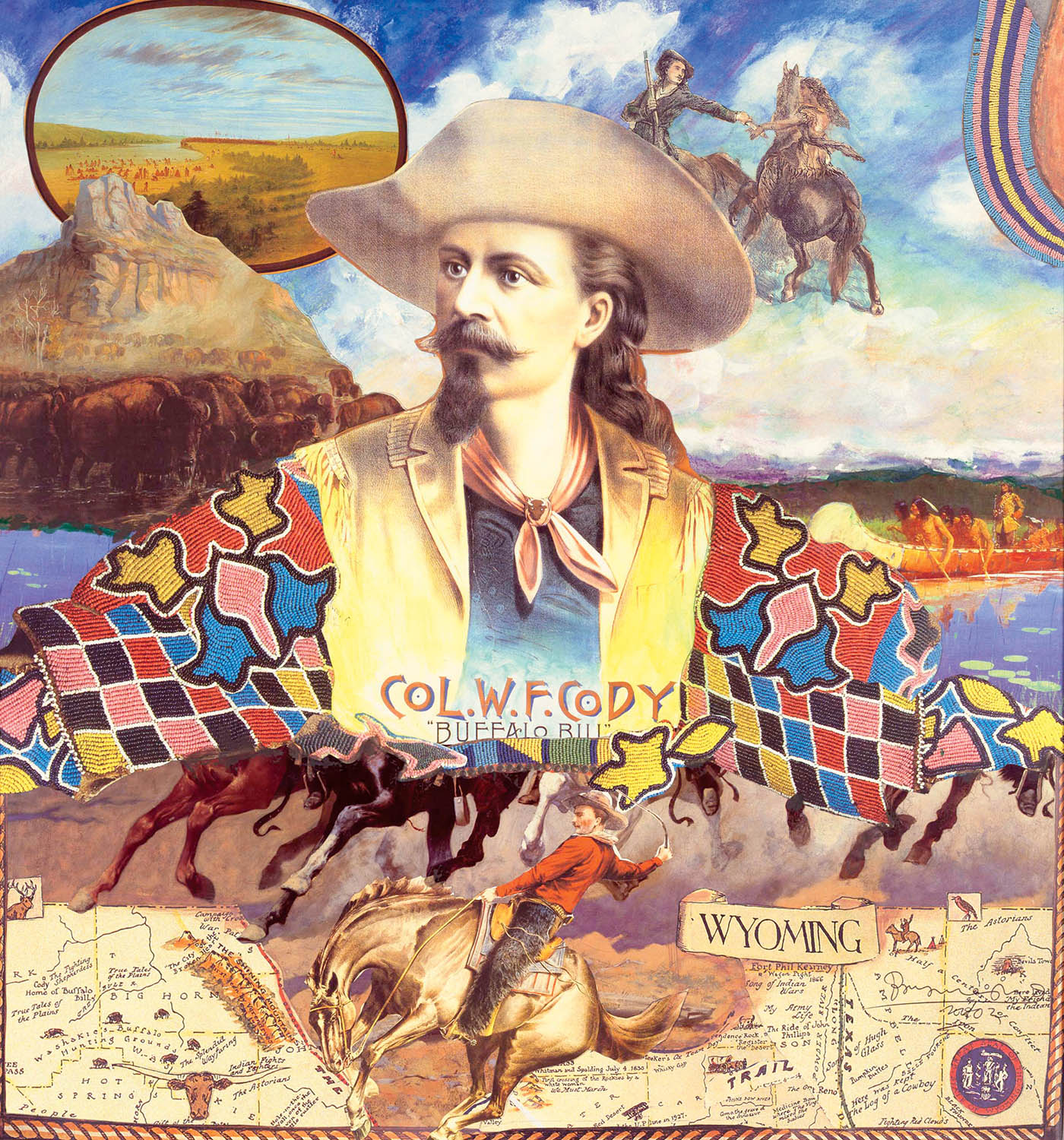 Buffalo Bill, 2010 Limited edition, hand-embellished giclée print Edition A/P 32 ½ in. x 34 ½ in.