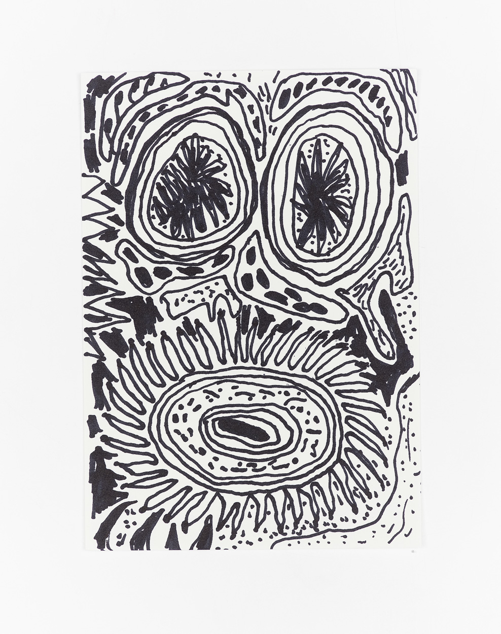 Untitled, 2020. marker on paper. 26cm x 18cm