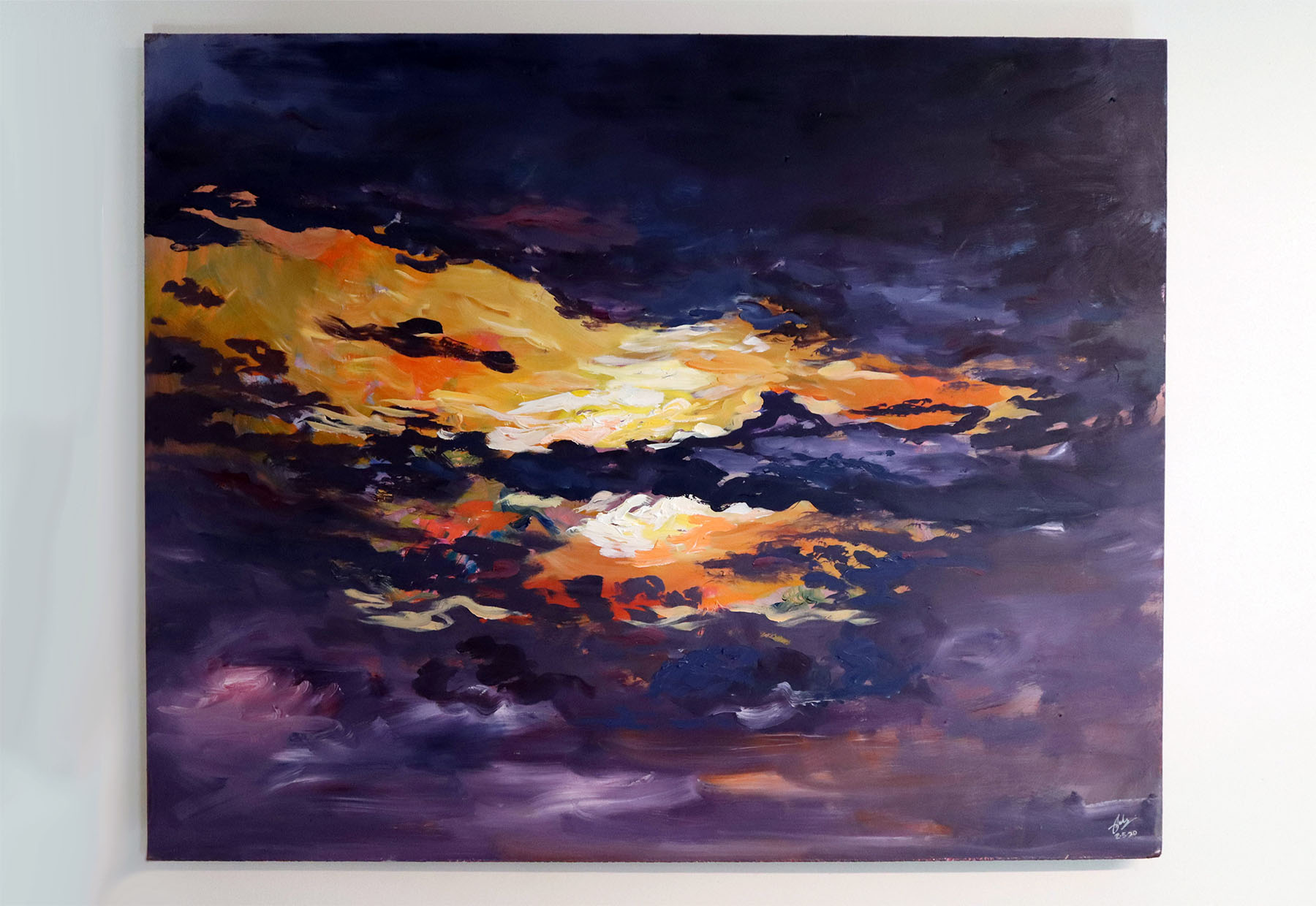 Study sketch, Oil and acrylic on board, 61cm x 76cm