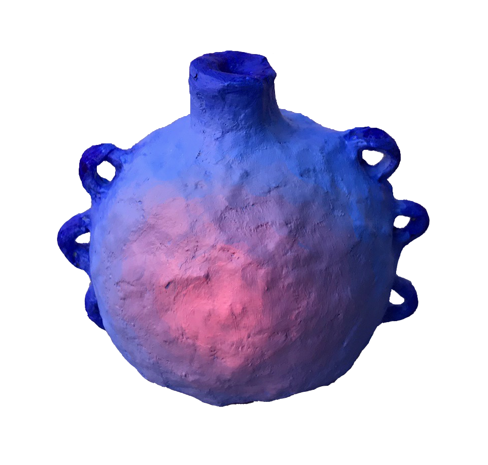Bouncy Ball Vessel (Pink & Blue)
