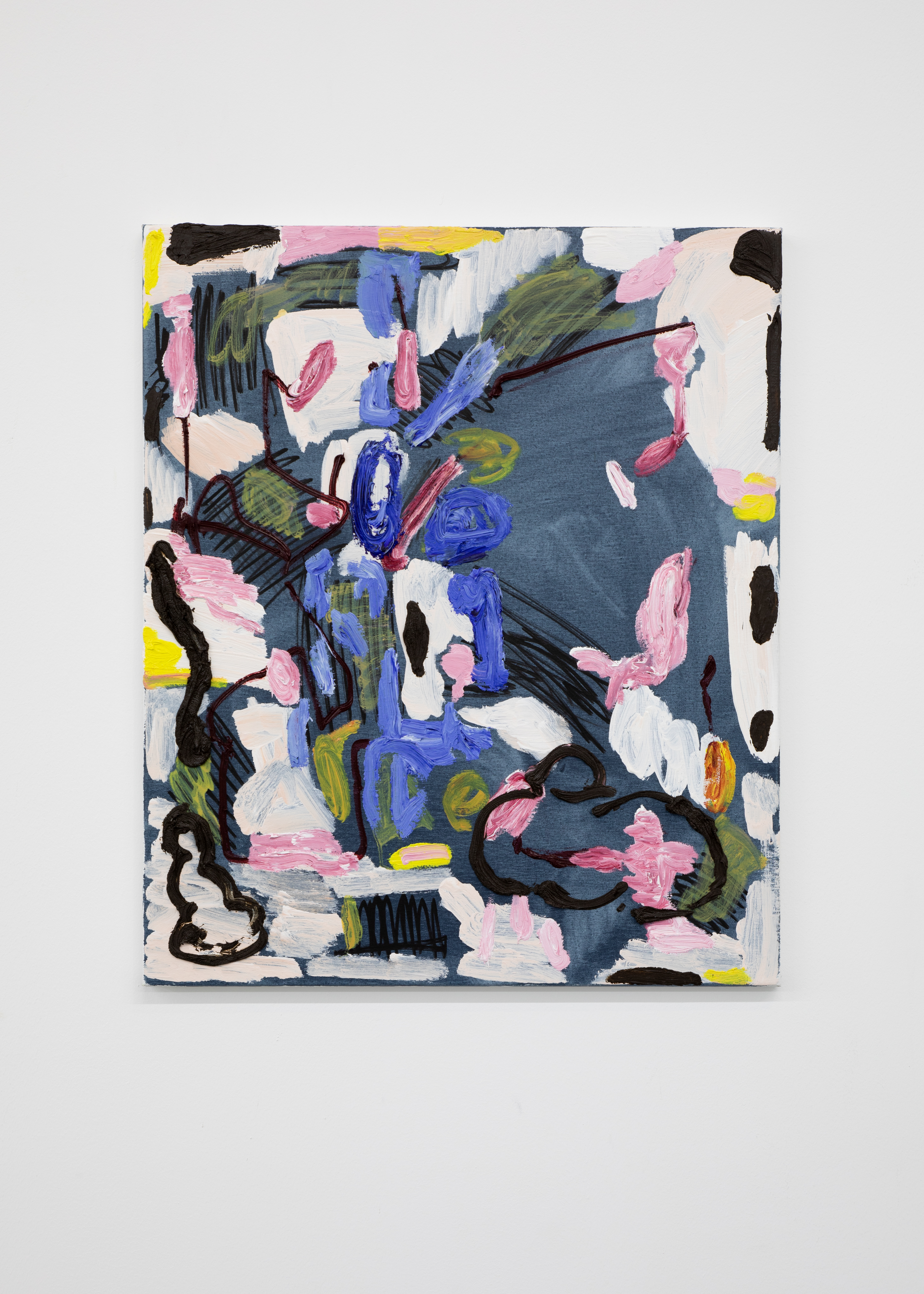 Rufus Michielsen: 'Soft Exit', 2025. Acrylic and oil on canvas, 50 x 60 cm