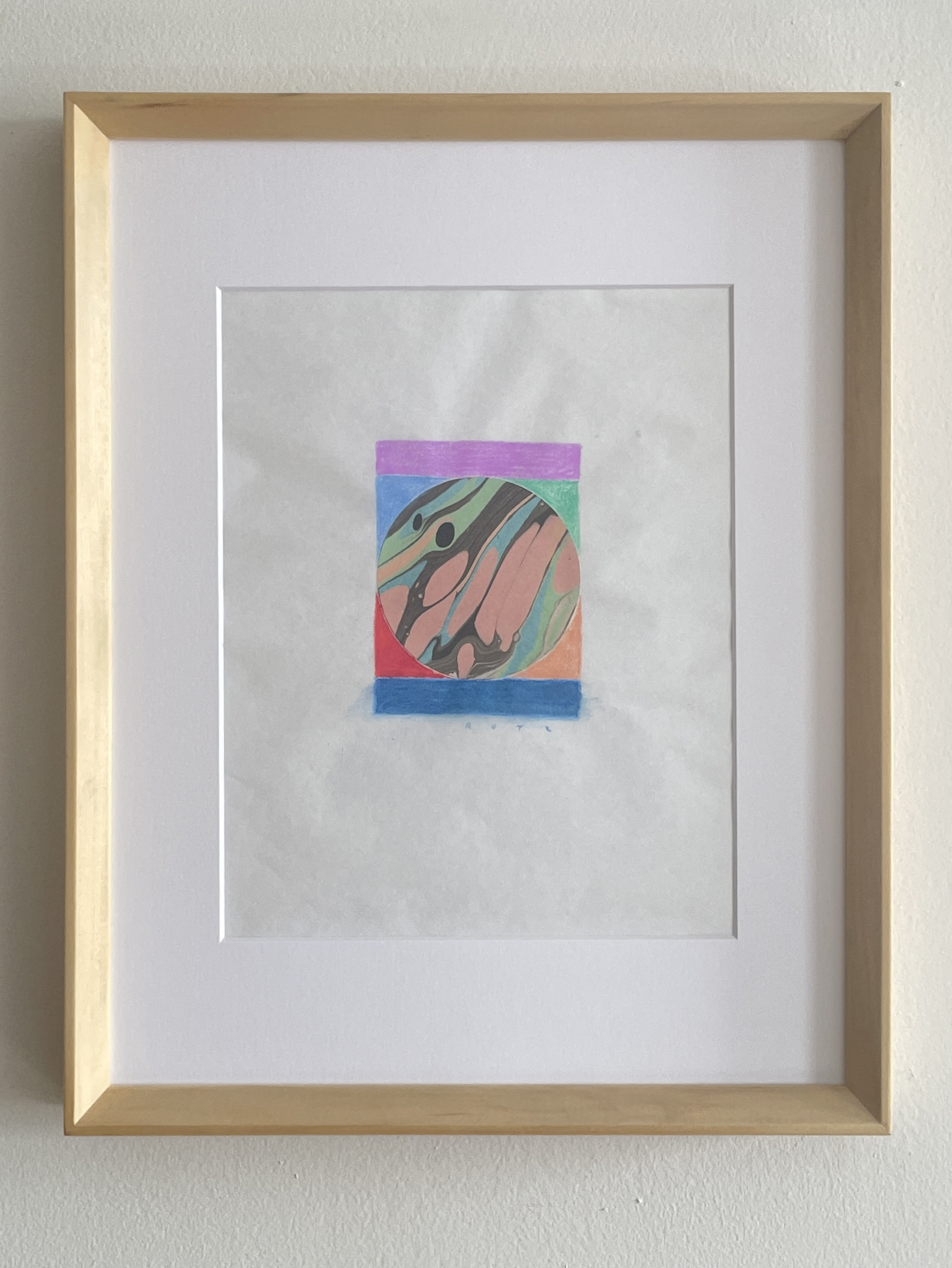 Untitled, collage on paper, 8" x 10," 2023