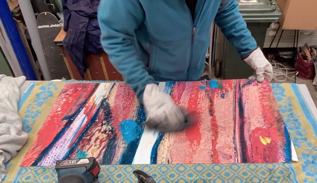 Hand polished to remove remnant markings