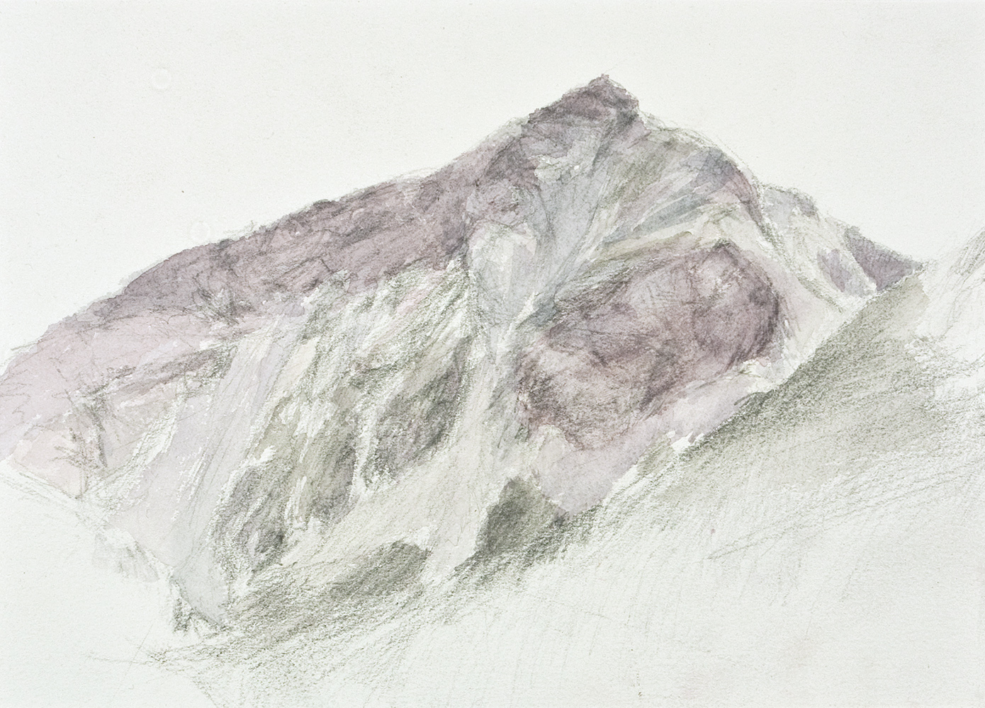 Pic de Beaudouiswatercolour and pencil on paper30 x 45 cm, 2010