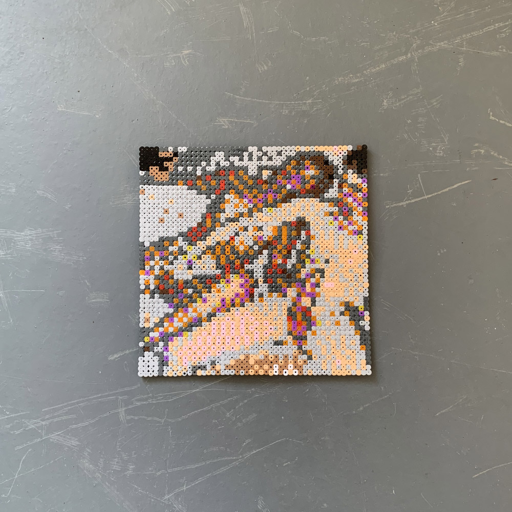 Verified Couple, hama beads, 23 x 23 cm