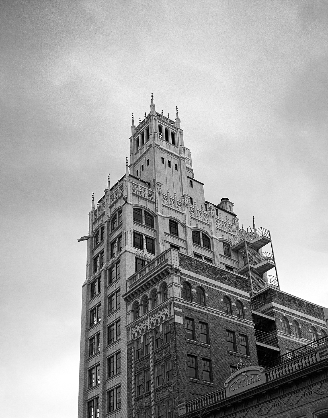 Jackson Building - Selenium toned carbon ink on Arches Bright White mold made rag - 16" x 20"
