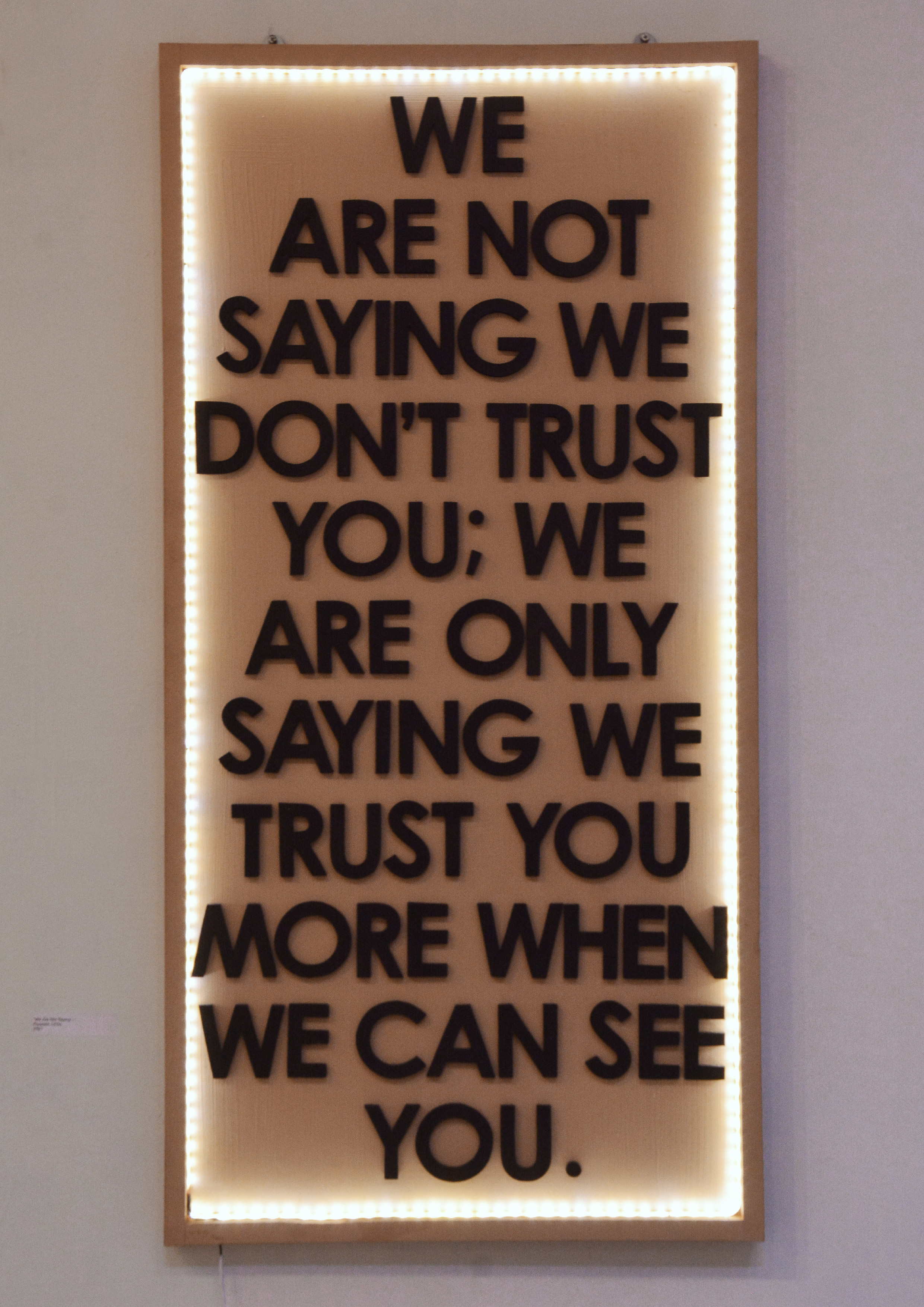 "WE ARE NOT SAYING..." (2021)