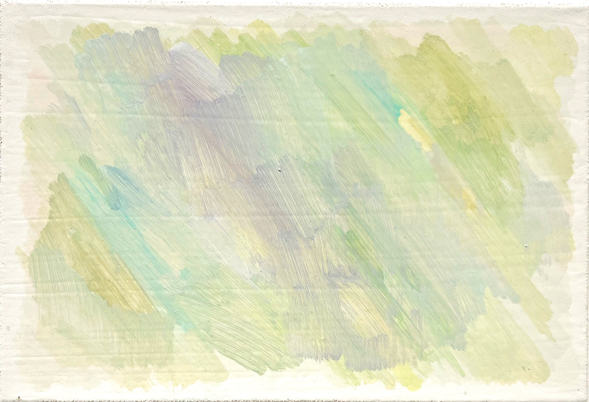 Untitled (green)II, 2022, oil on canvas, 17.5x25.5cm