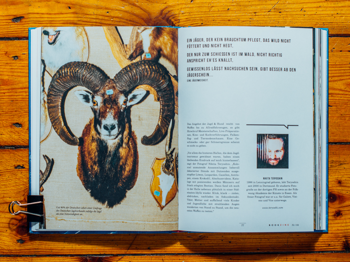 Correctiv Bookzine #4 "Ziele" / Bilder aus "Sons & Guns", Dezember 2016