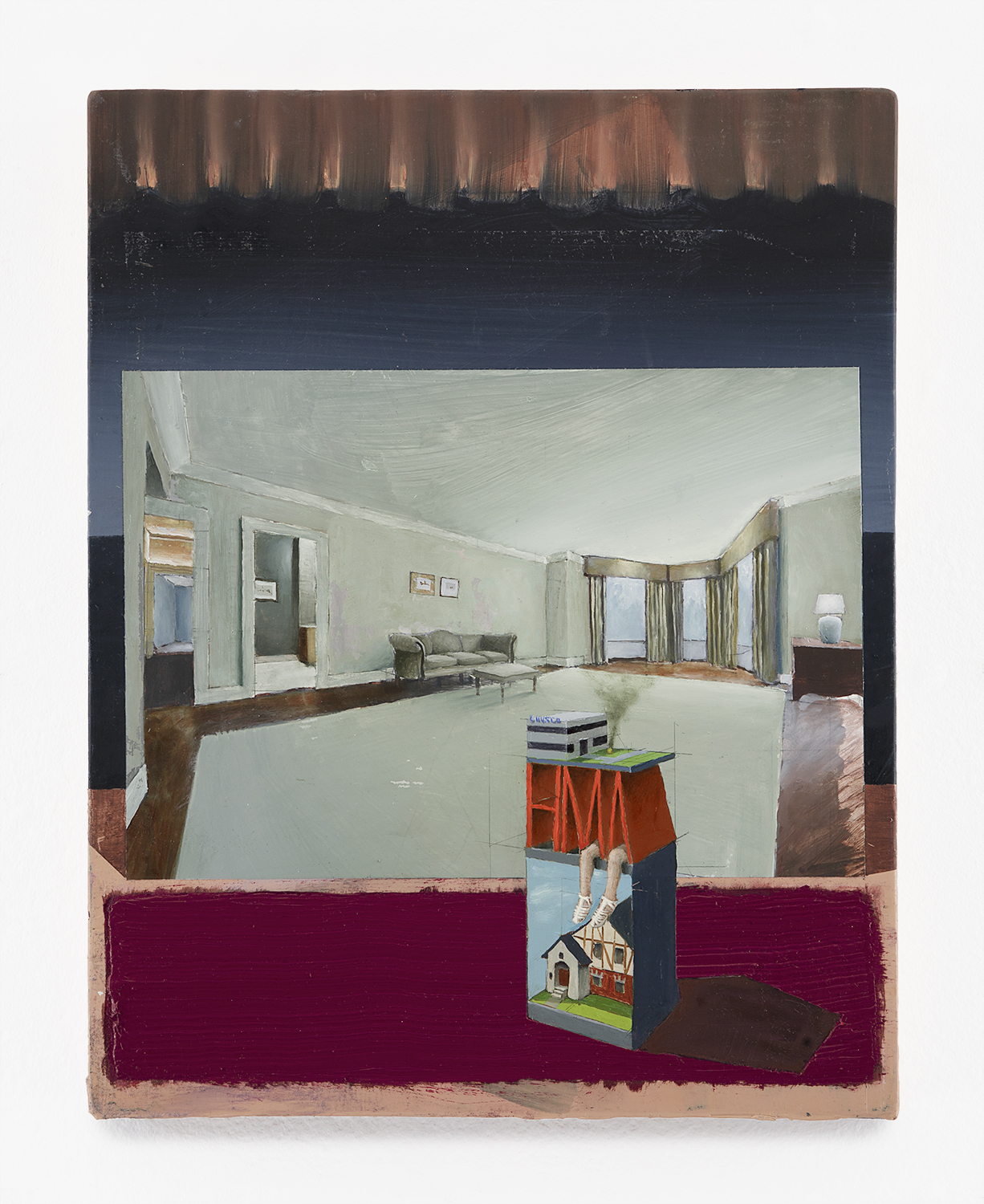 Untitled Painting No. 2; Oil Paint on Wooden Panel; 14x11”