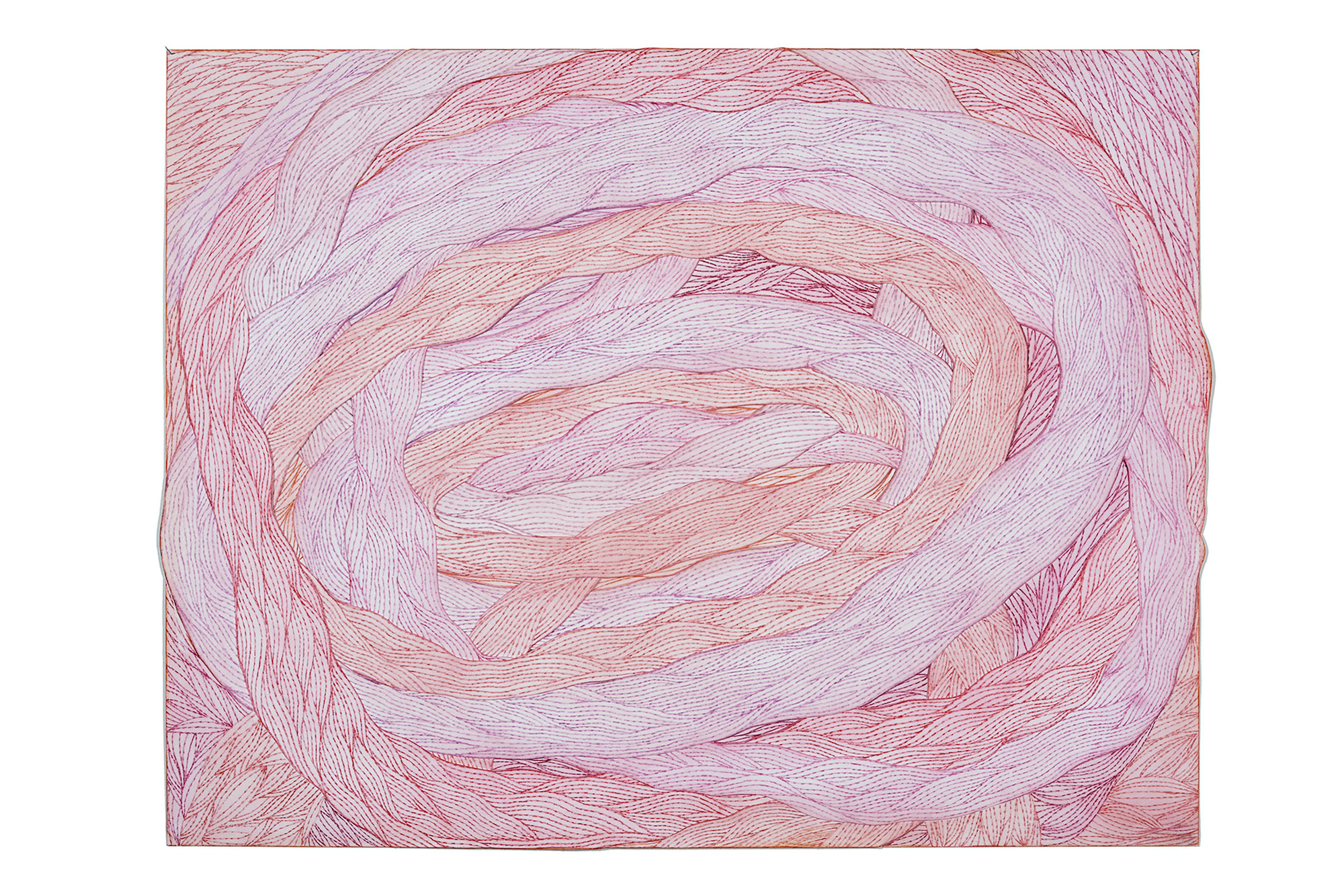 ’Batters Flesh’, 2023/2024. Color pencil on paper. 50 x 65 cm