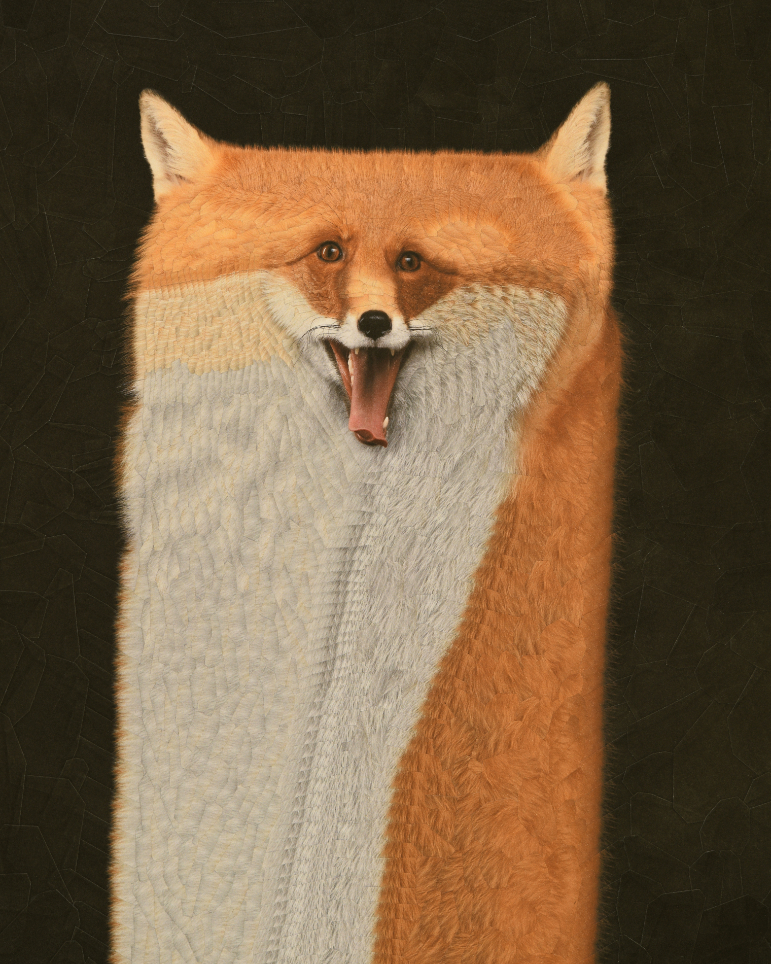 Fox 2 with Maison Kitsune, 2023, 11.6 x 16.5 inches