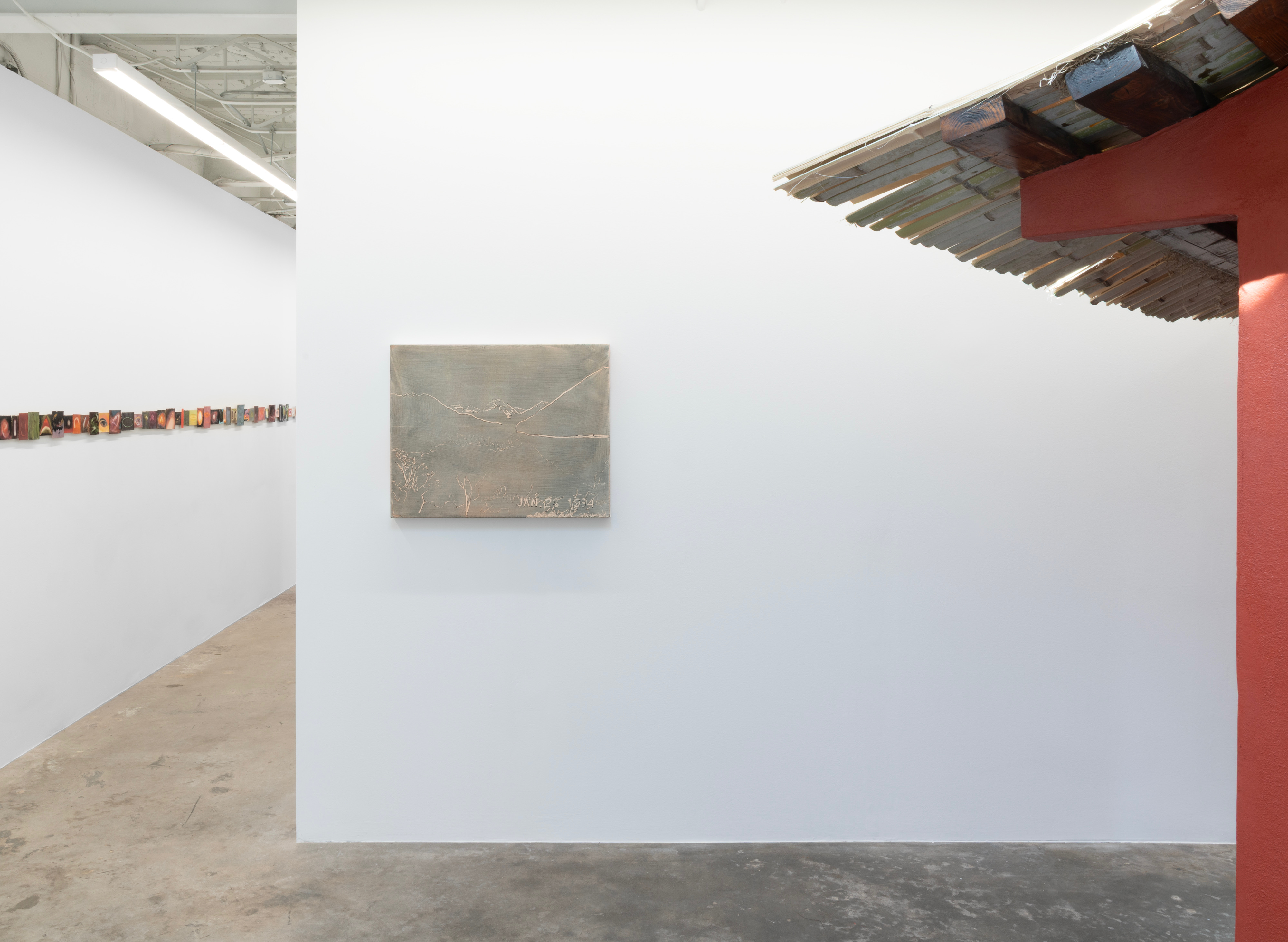 Installation view, L to R: sub specie aeterni, omphalos, Narcissus' Pagoda