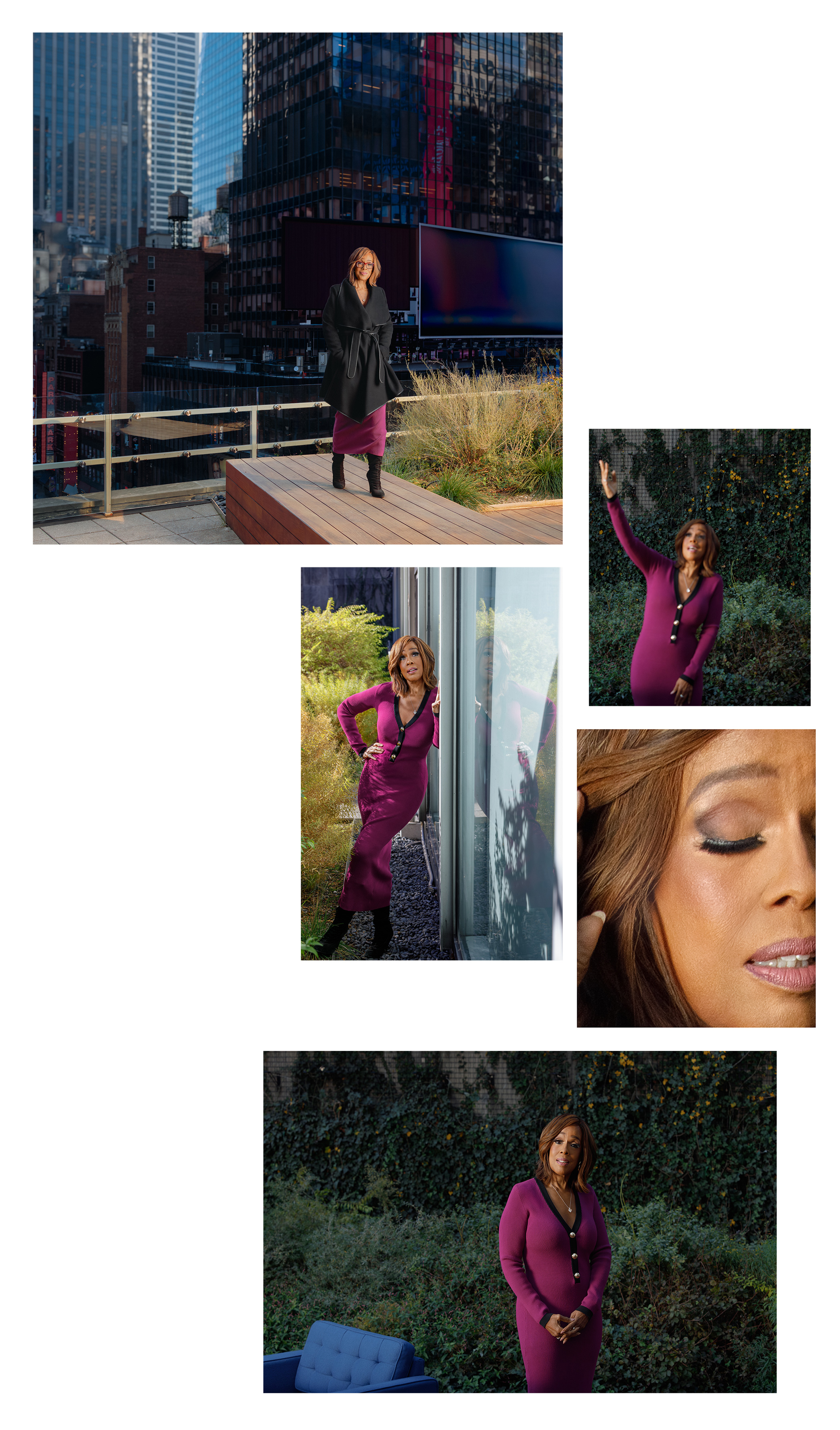 Gayle King; Photographed by Kacey Jeffers; Styling by James W. Swift; Hair by Giselle Modeste; Makeup by RaeDawn