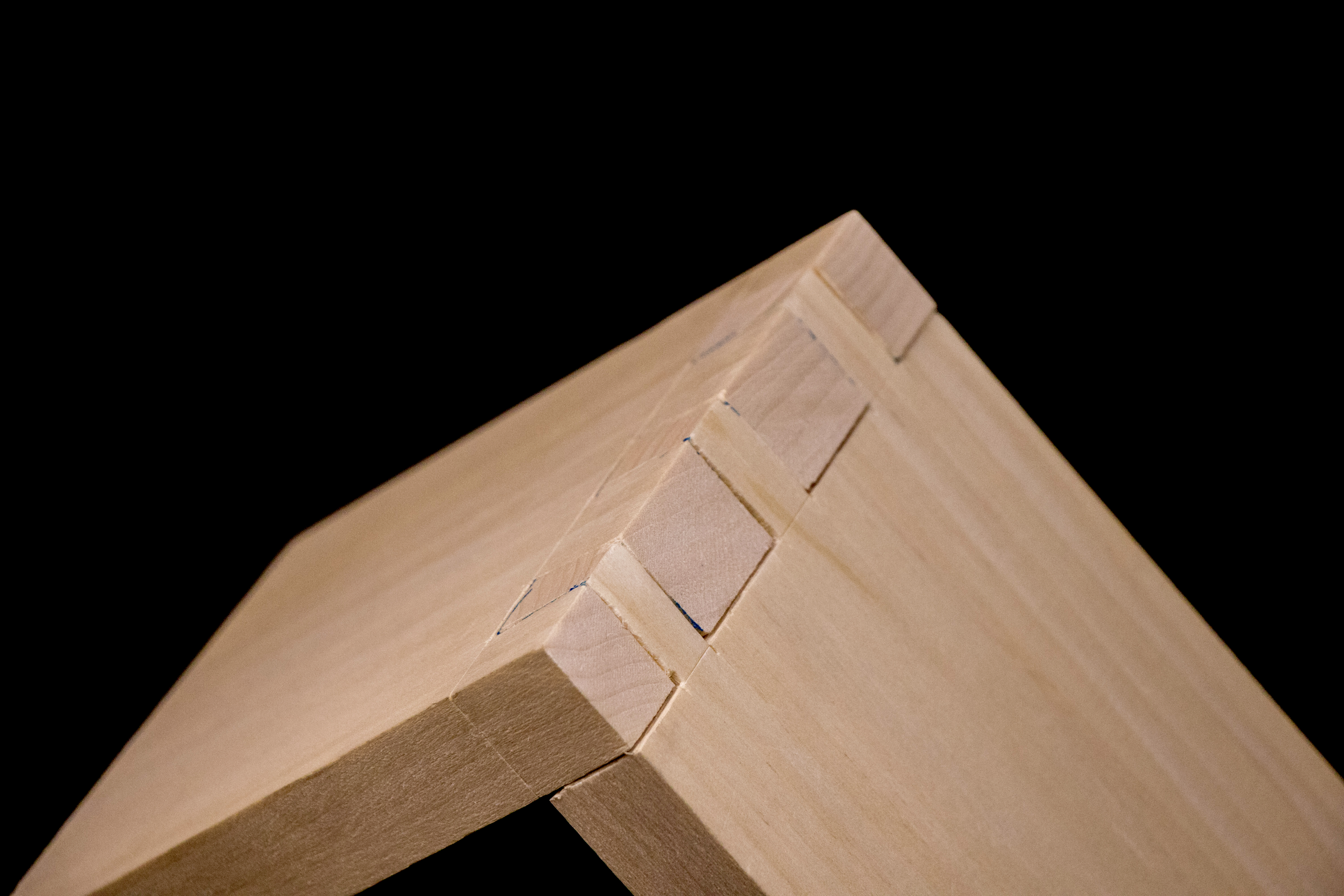 Dovetail joint (Marking tools, Chisel and Japanese Saw)