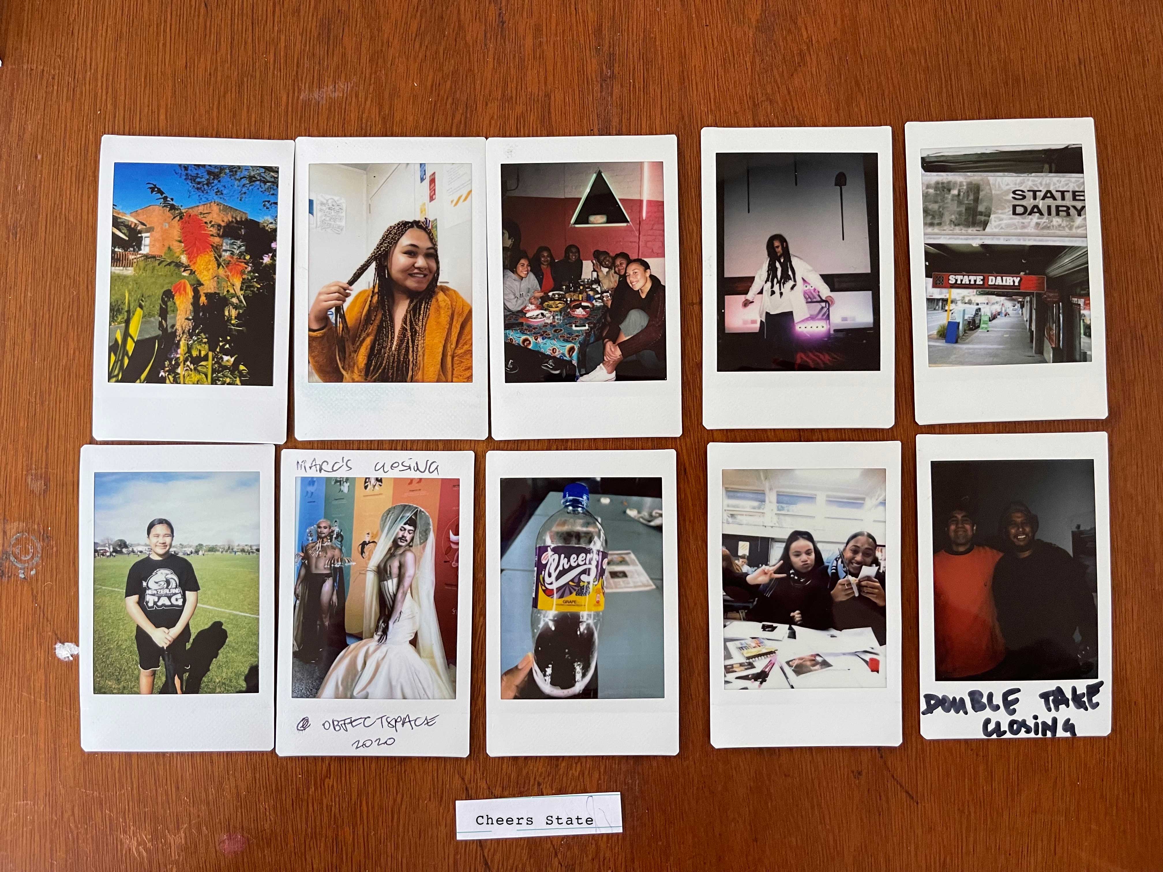 Cheers State, set of 10 instax polaroids, 2017-21