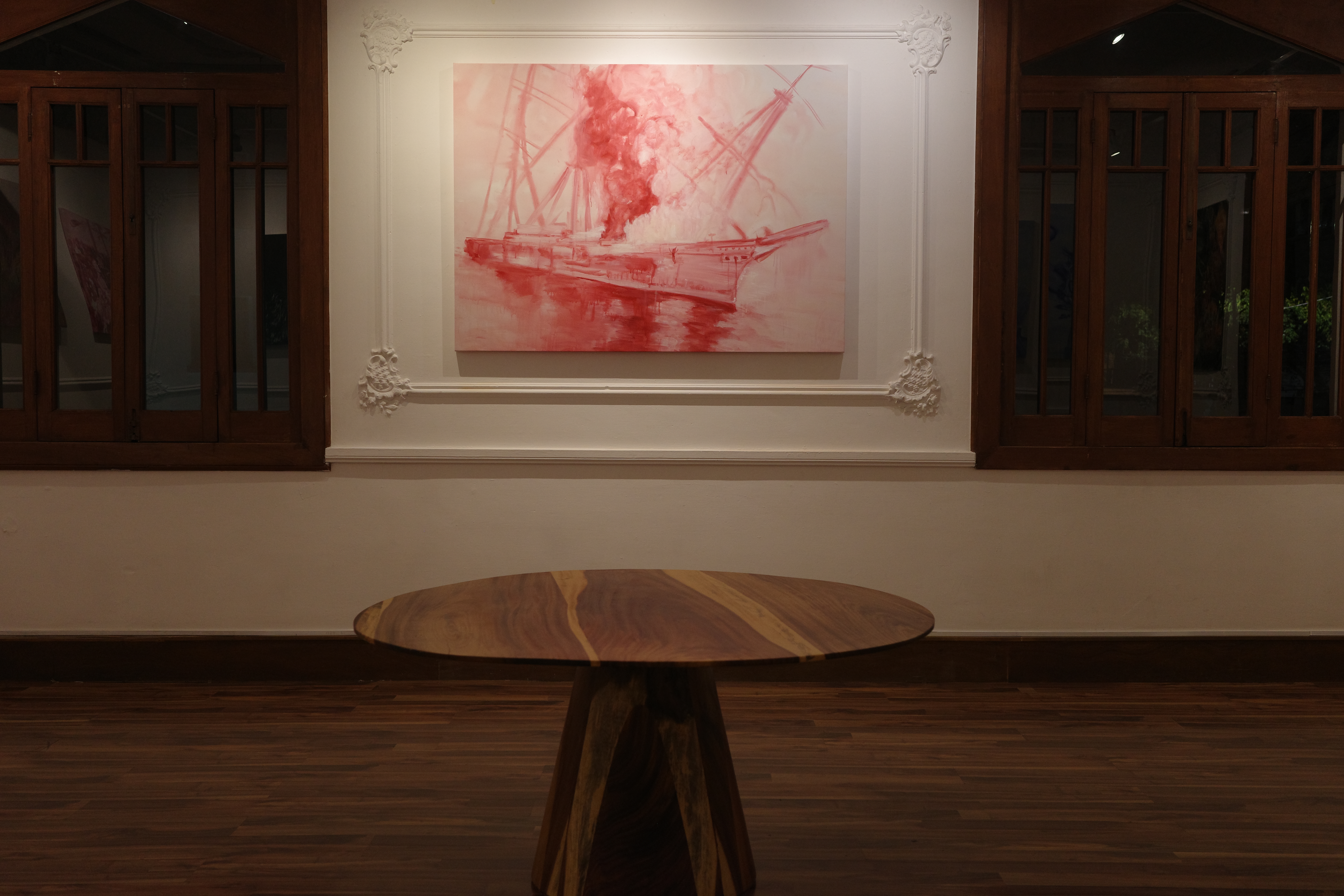 Installation view, Floria González & Sandra Leal: Vigilancia de los dioses / Surveillance of the gods, February 5 - 20, 2024, Projet Moné X JO-HS. © Floria González & Sandra Leal. Photos: Floria González.