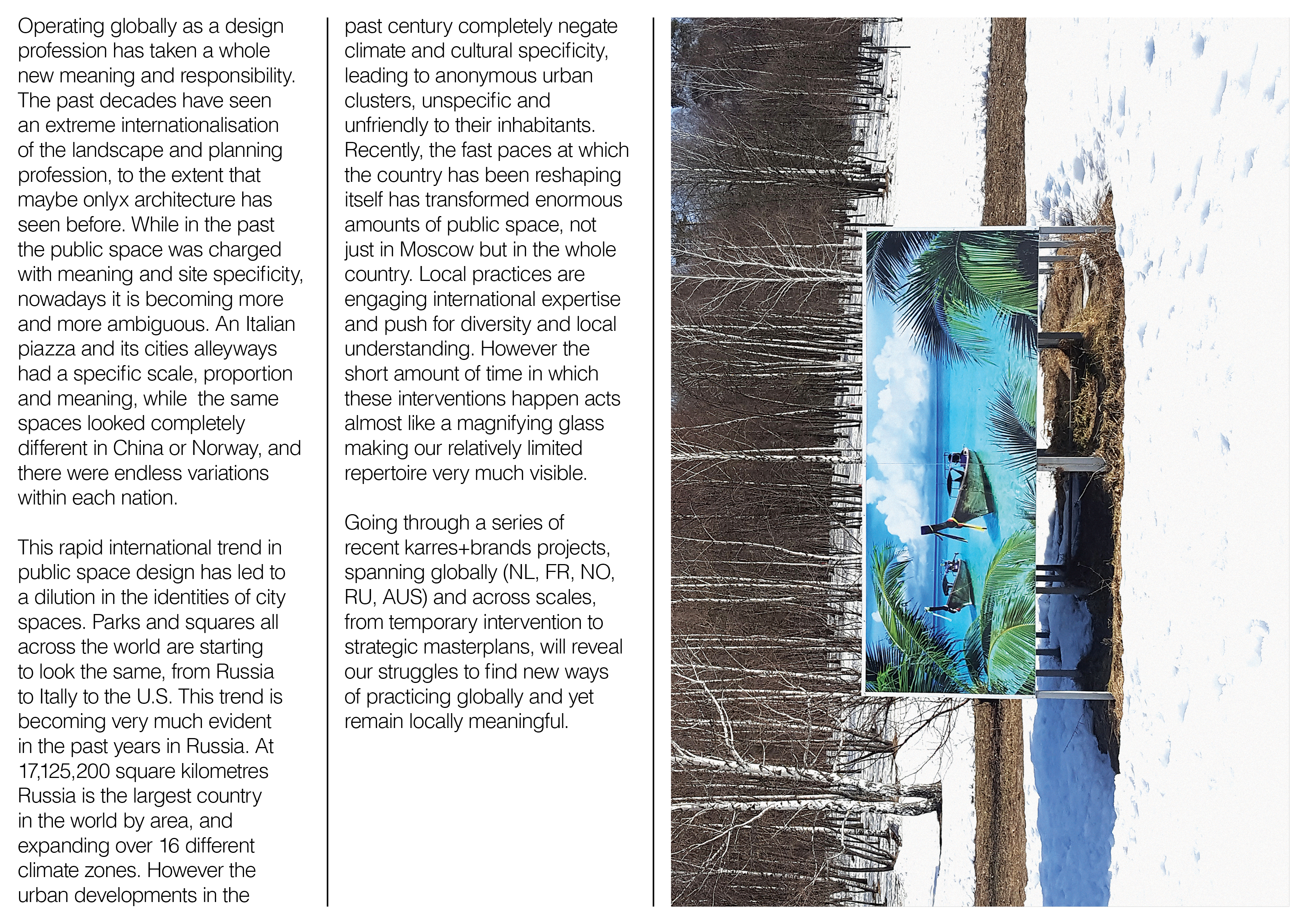 Invitation, for de Architekten Cie. (2018)