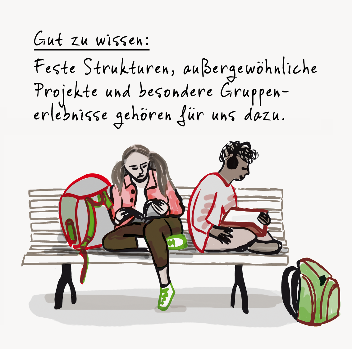 Kinder. Kinder.Illustrationen, Infografik, Layout
