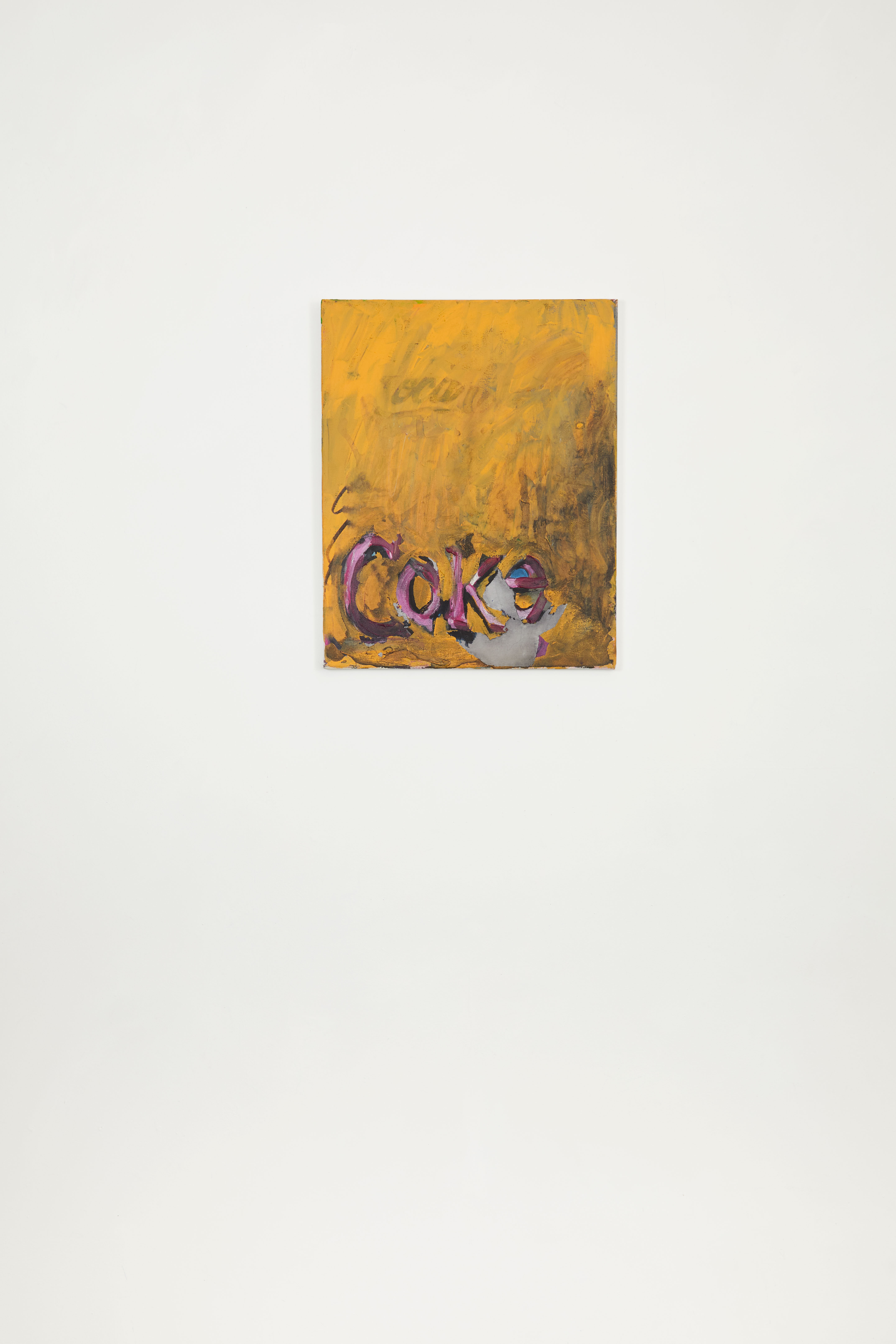 Untitled (Coca Cola #42), 2018, Acrylic and ink on canvas, 20 x 16 in.