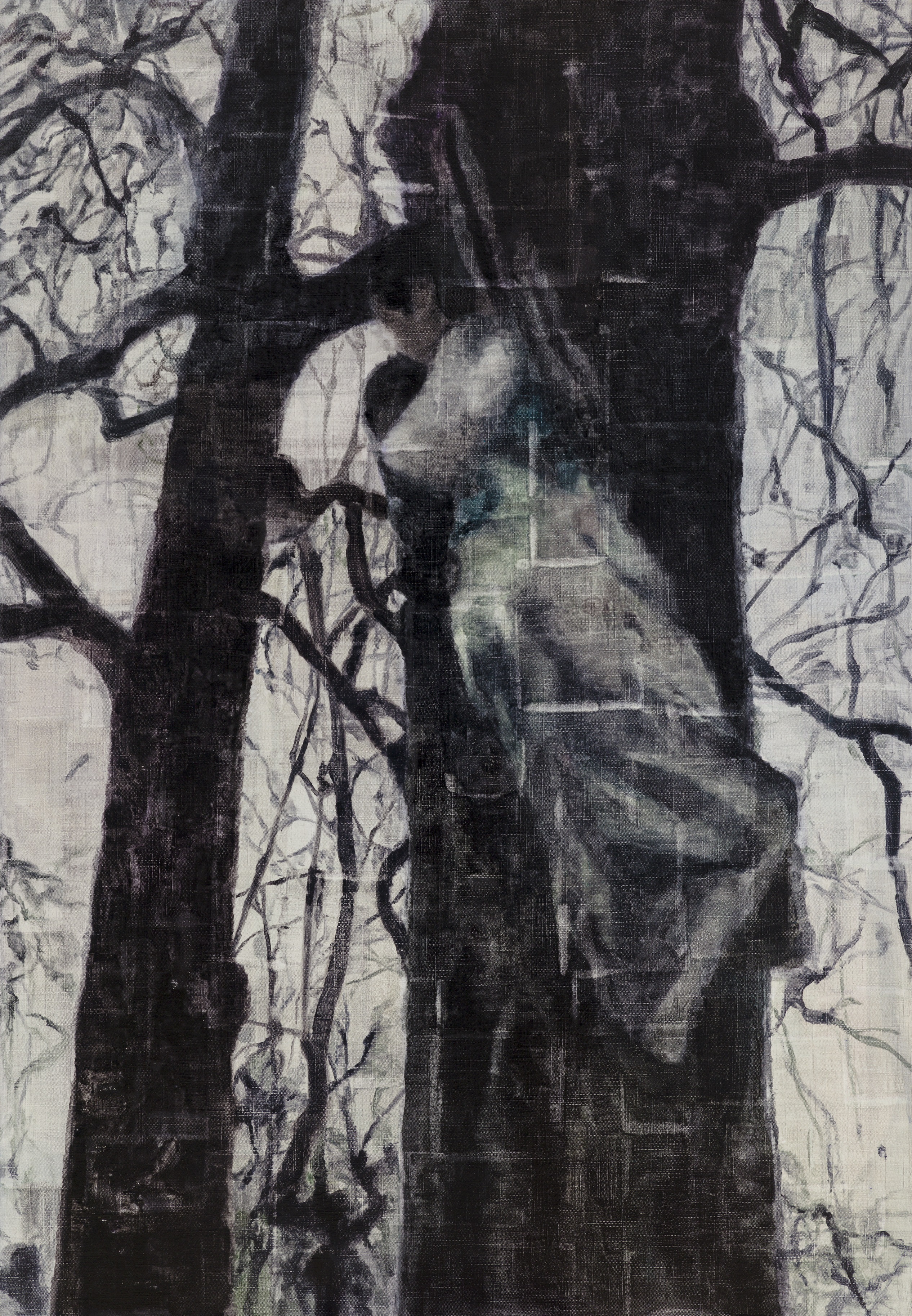 선녀/2017/리넨에 유채/163x112cm