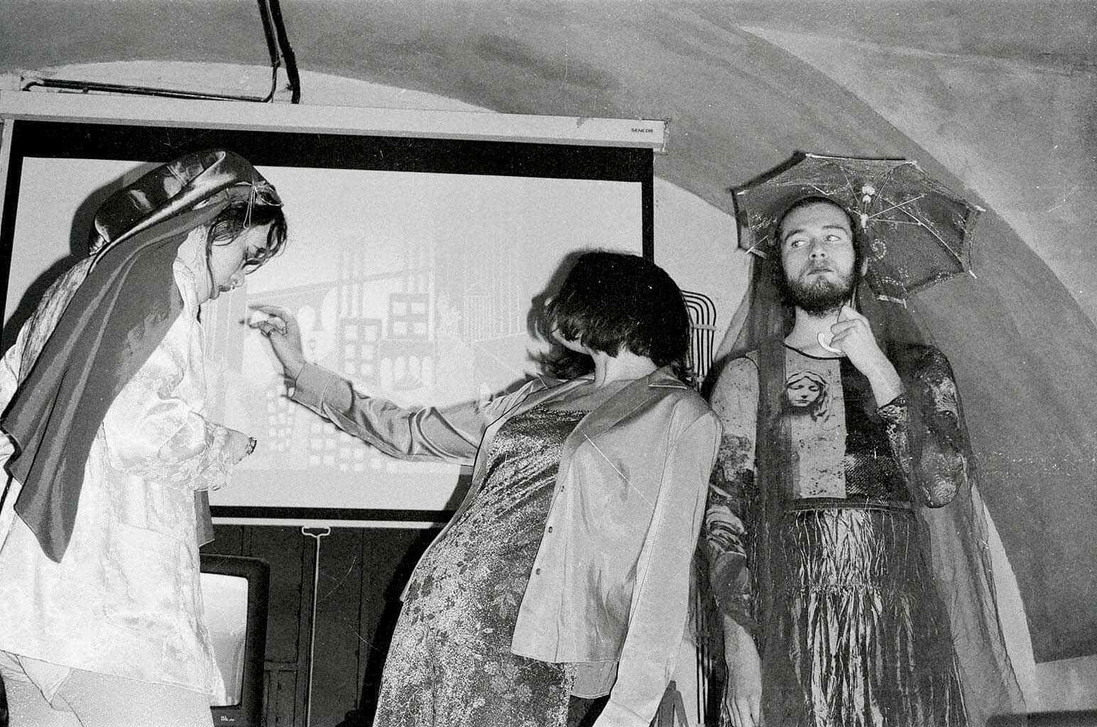 Joanka Taurogińska, Yeva Kupchenko, and Hunter Andrews at OBJECT:PARADISE : Channels of Communication (November 30, 2019)