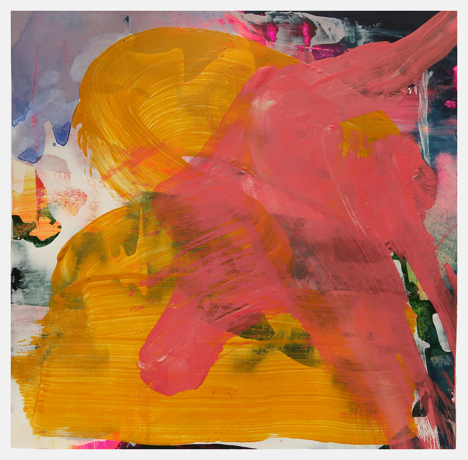 Untitled 552, 2021, Acrylic on paper, 20x20cm