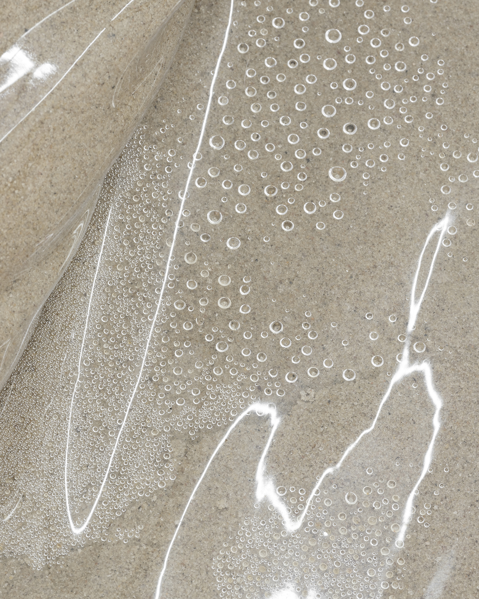 Lone And Level, 2021, vinyl, sand