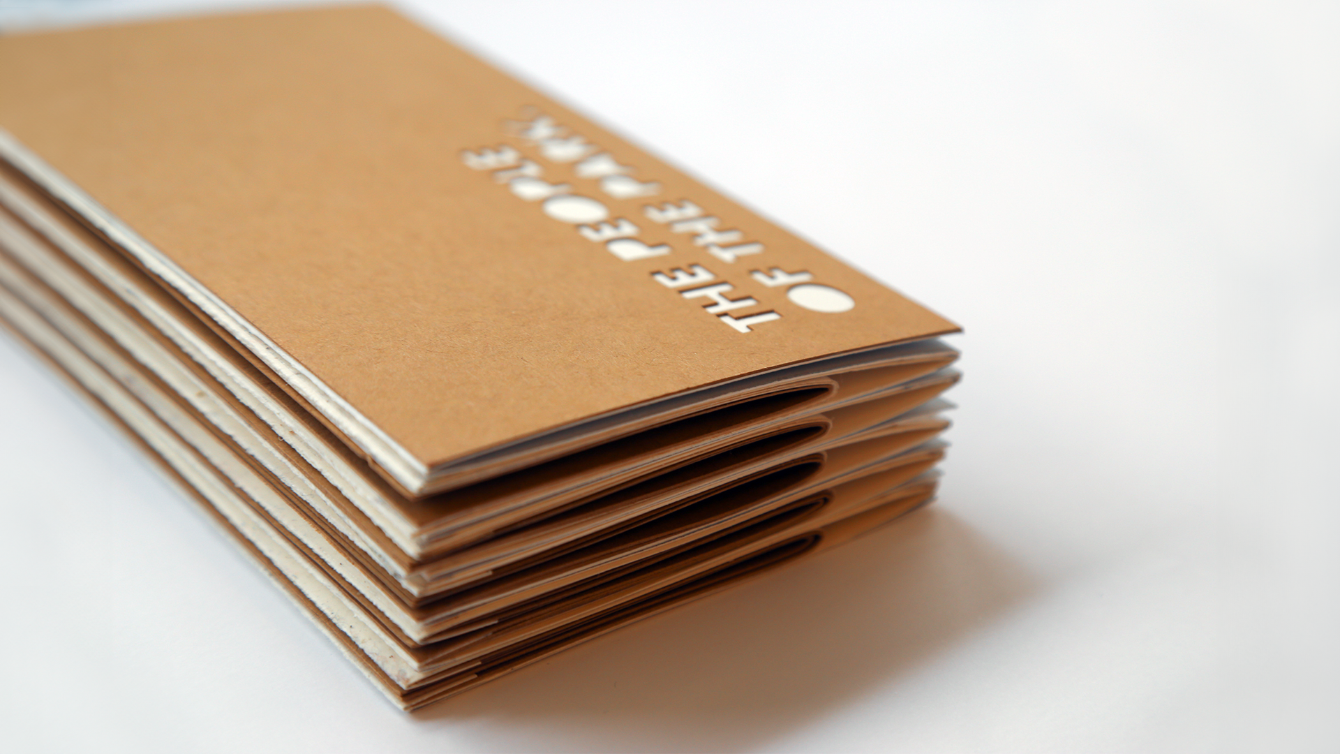 Laser-cut cover details of the book, "The People of the Park."