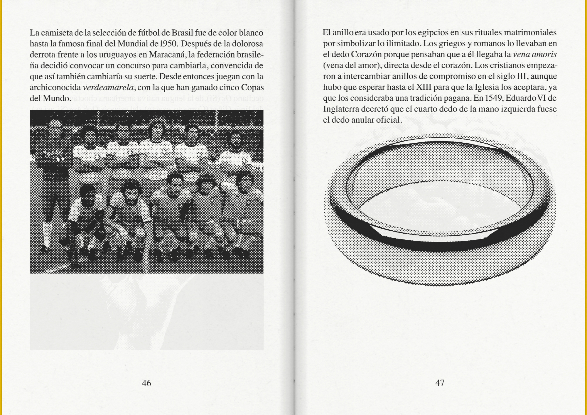 The book compiles a series of illustrated texts based on news, scientific discoveries, historical facts or the results of picturesque studies, inviting us to reflect on the enormous amount of diverse data and information that we constantly encounter and that forms our cultural background, and especially on the random and mixed nature of these encounters