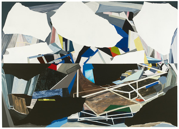 Untitled, acrylic on board 60"x84", 152x213cm 