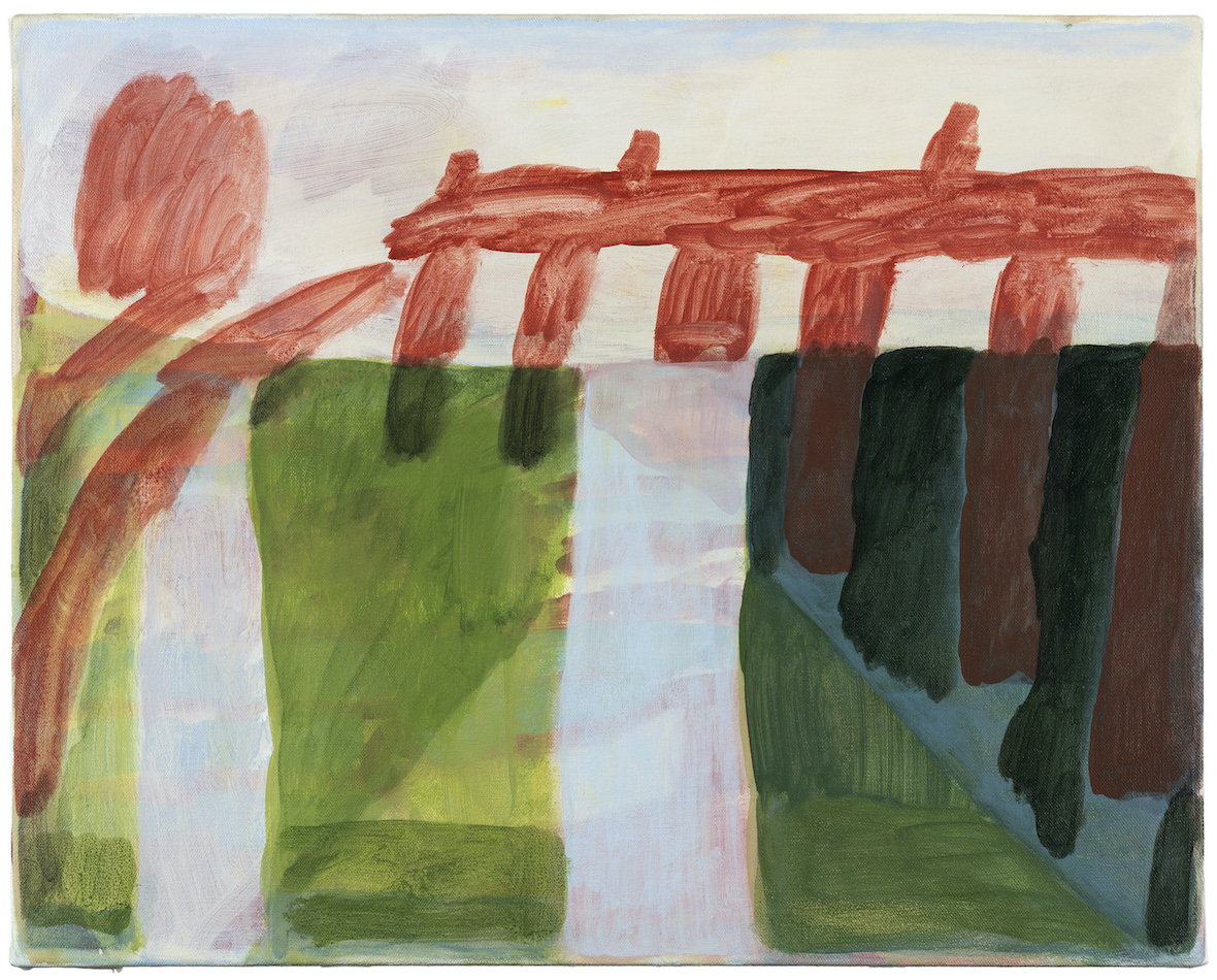 Land Bridge Painting, 2020, Acrylic on canvas, 41cm x 52cm