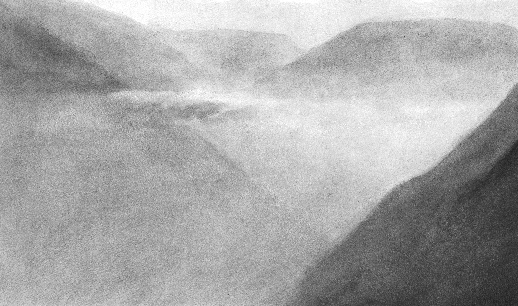 Vallée, nuagegouche on paper29 x 50 cm, 2015