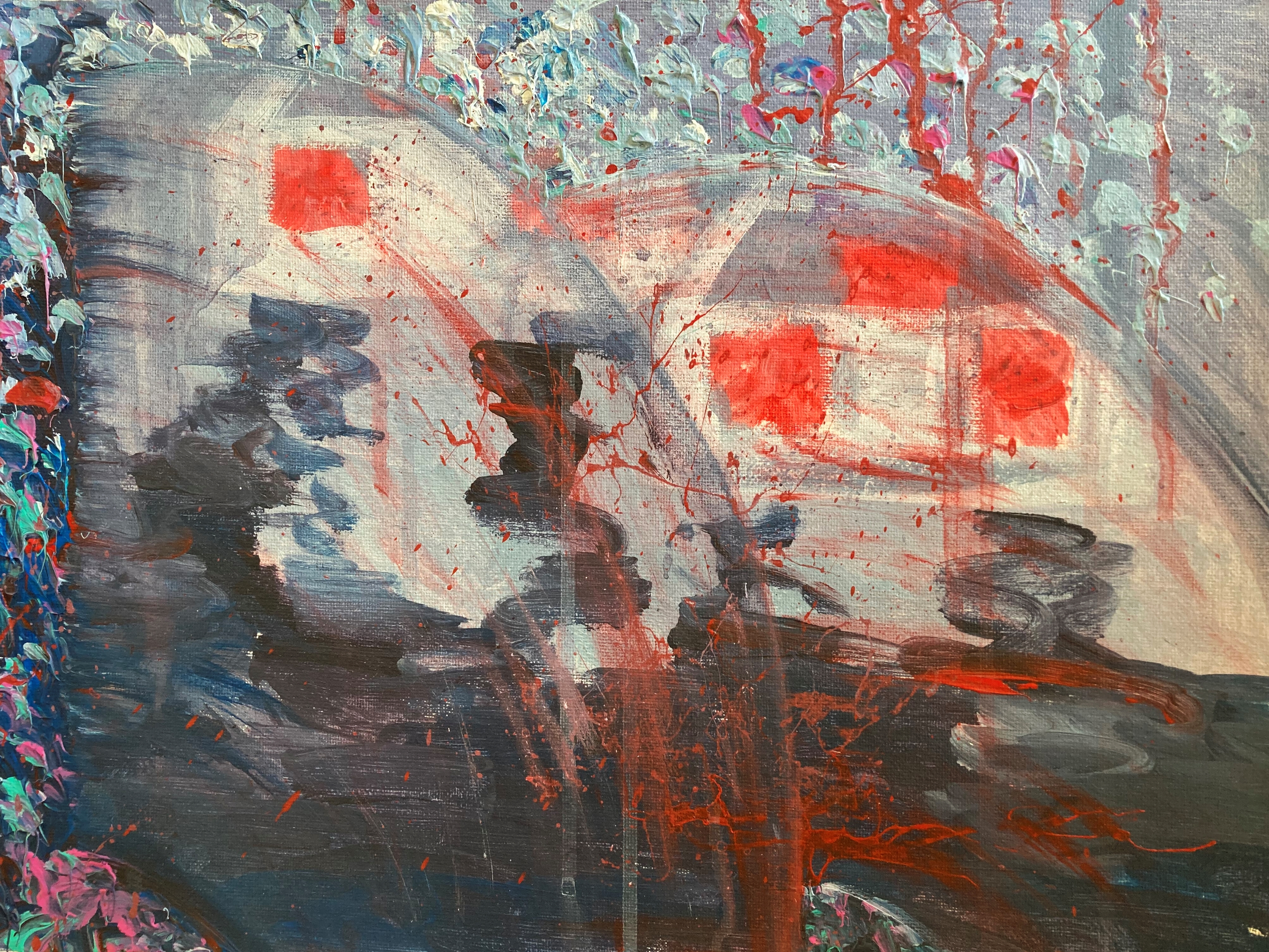 Crash, 2022 / Acrylic on canvas 12x16in