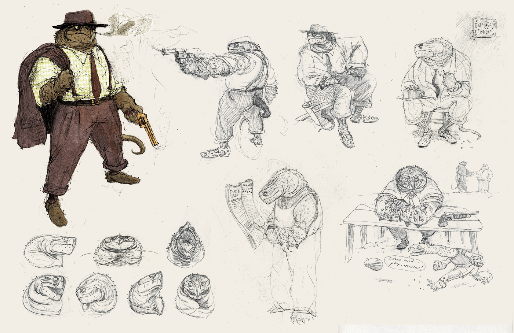 Mafioso Snapper, mixed media, 2023