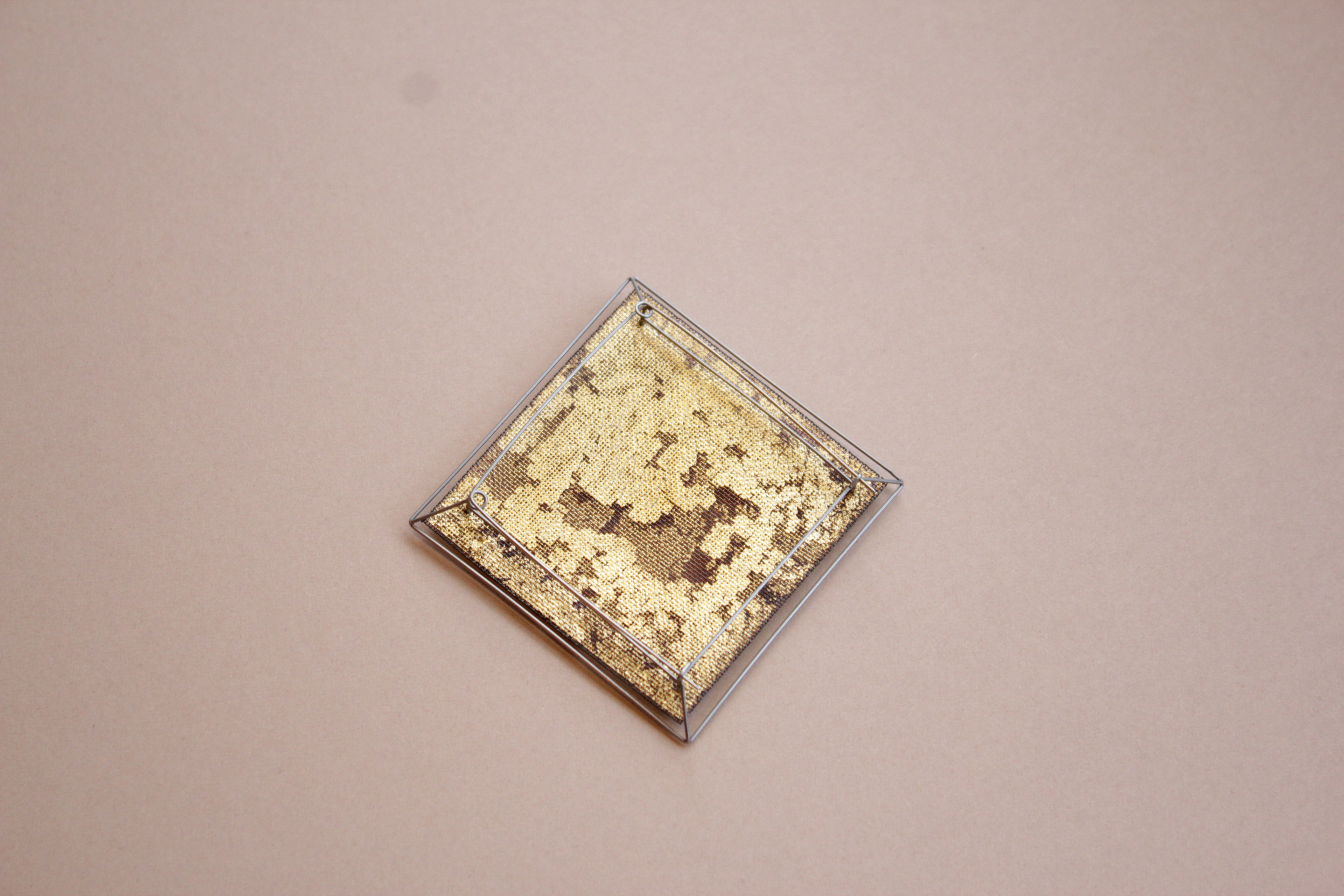 Petrichor brooch (back view) 2024