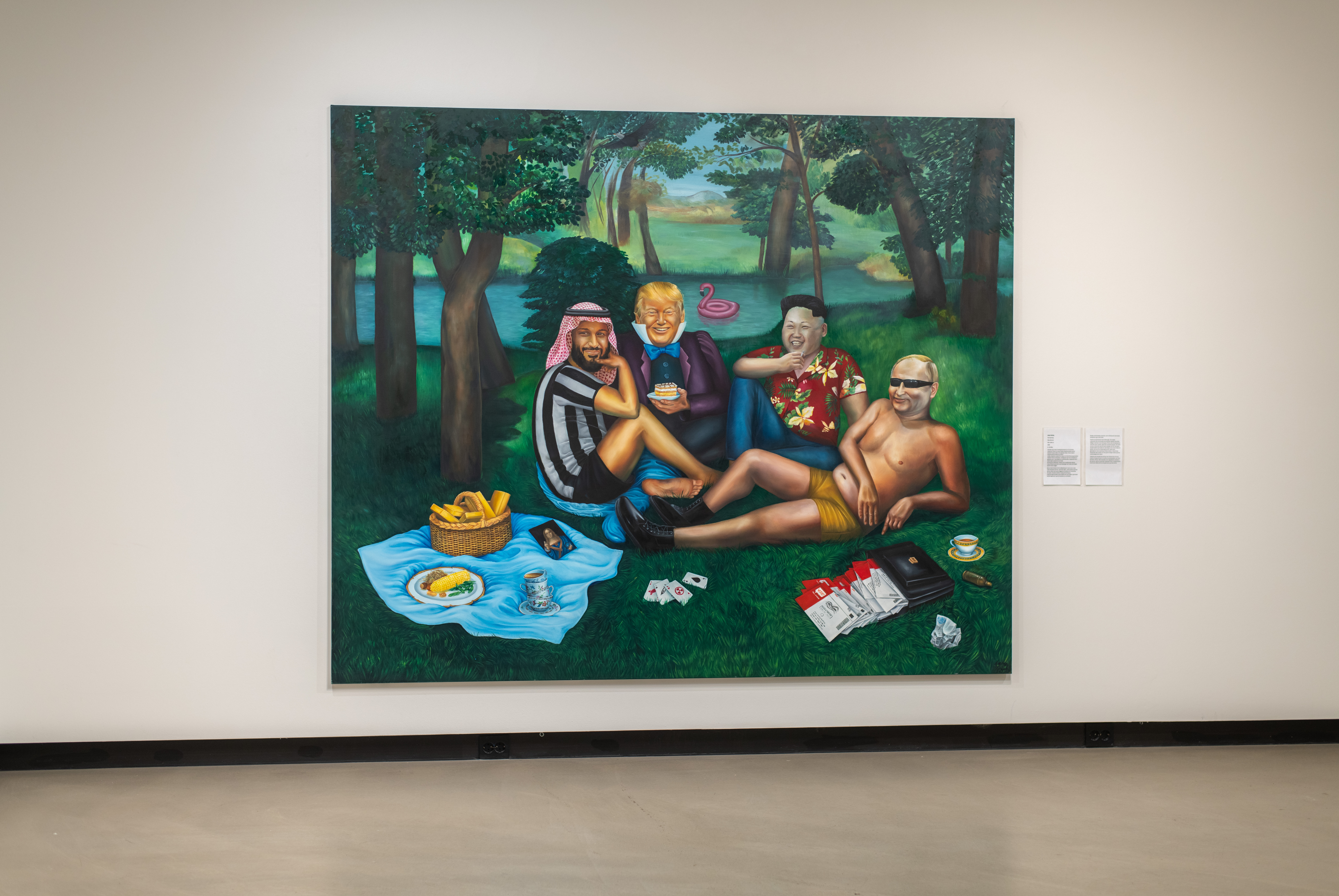 "The Tea Party" (2020) exhibited at K-U-K Kj&oslash;pmannsgata Ung Kunst, Trondheim (NO), January 2026