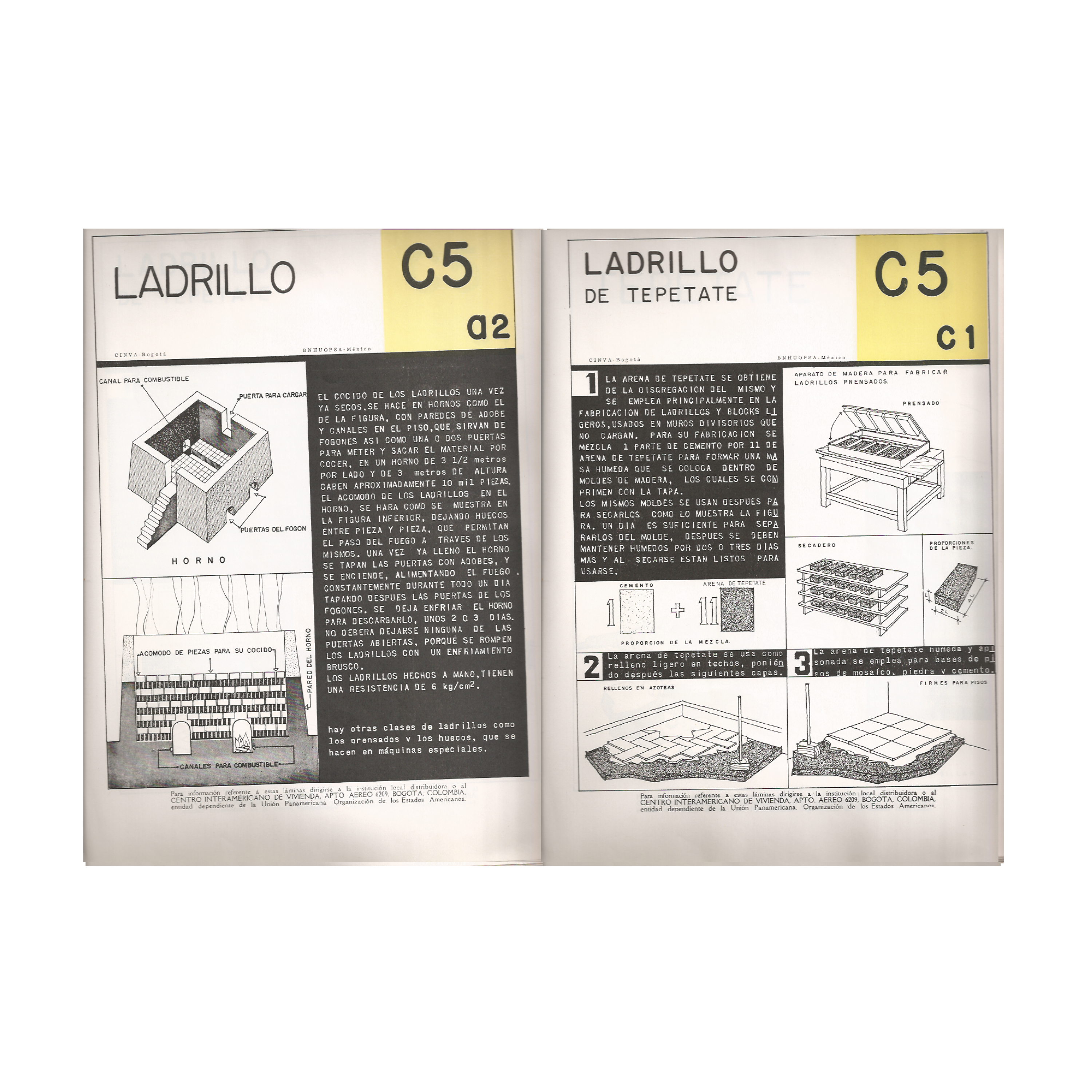 Manual de Autoconstrucción Bogota, Colombia.1956