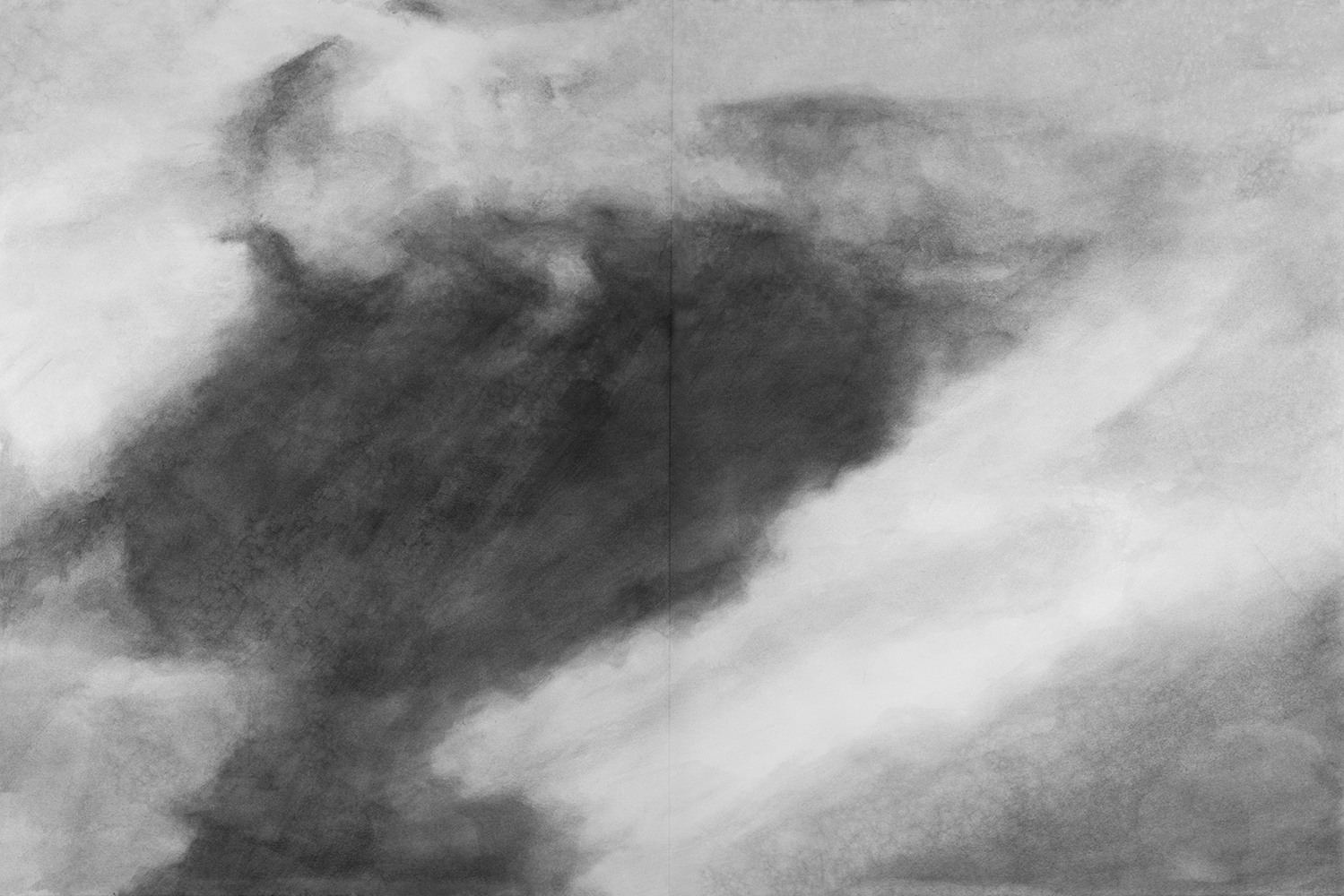 Massif, nuée, mouvementgouache sur papier130 x 194 cm, 2021