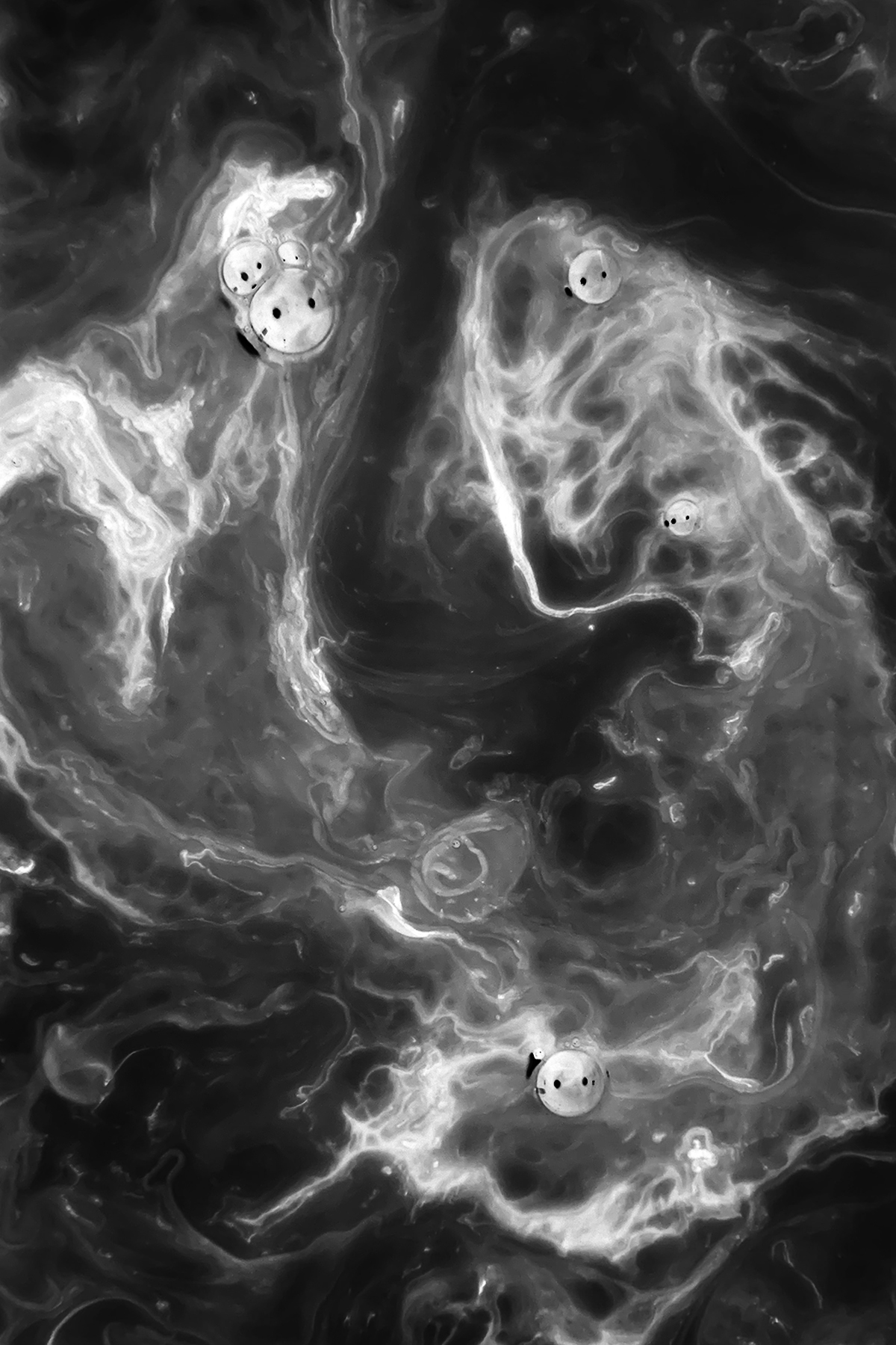 Letting Go, 2019, Liquid Composition, 23.4 x 33.1”.